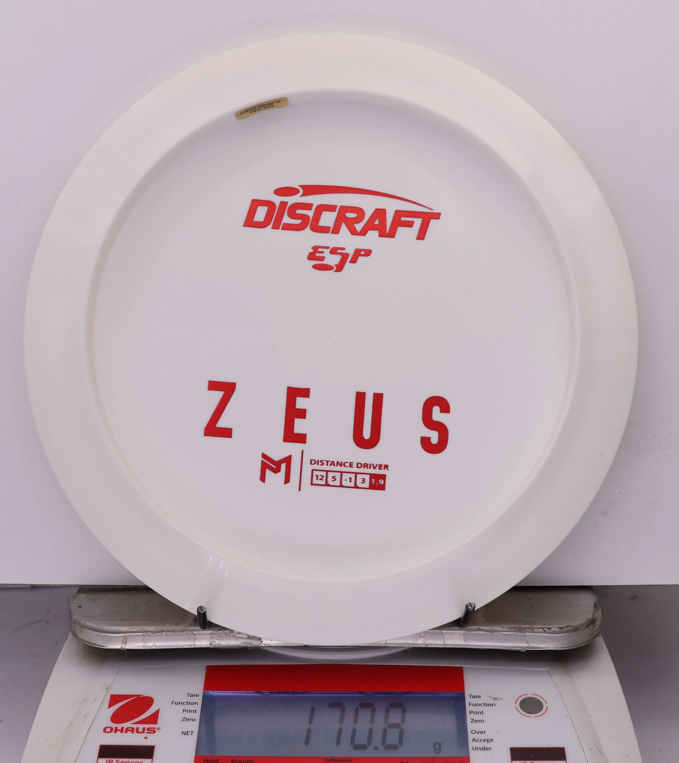 993108 ESP Zeus, Paul McBeth - Bottom Stamp - #406 White, 171