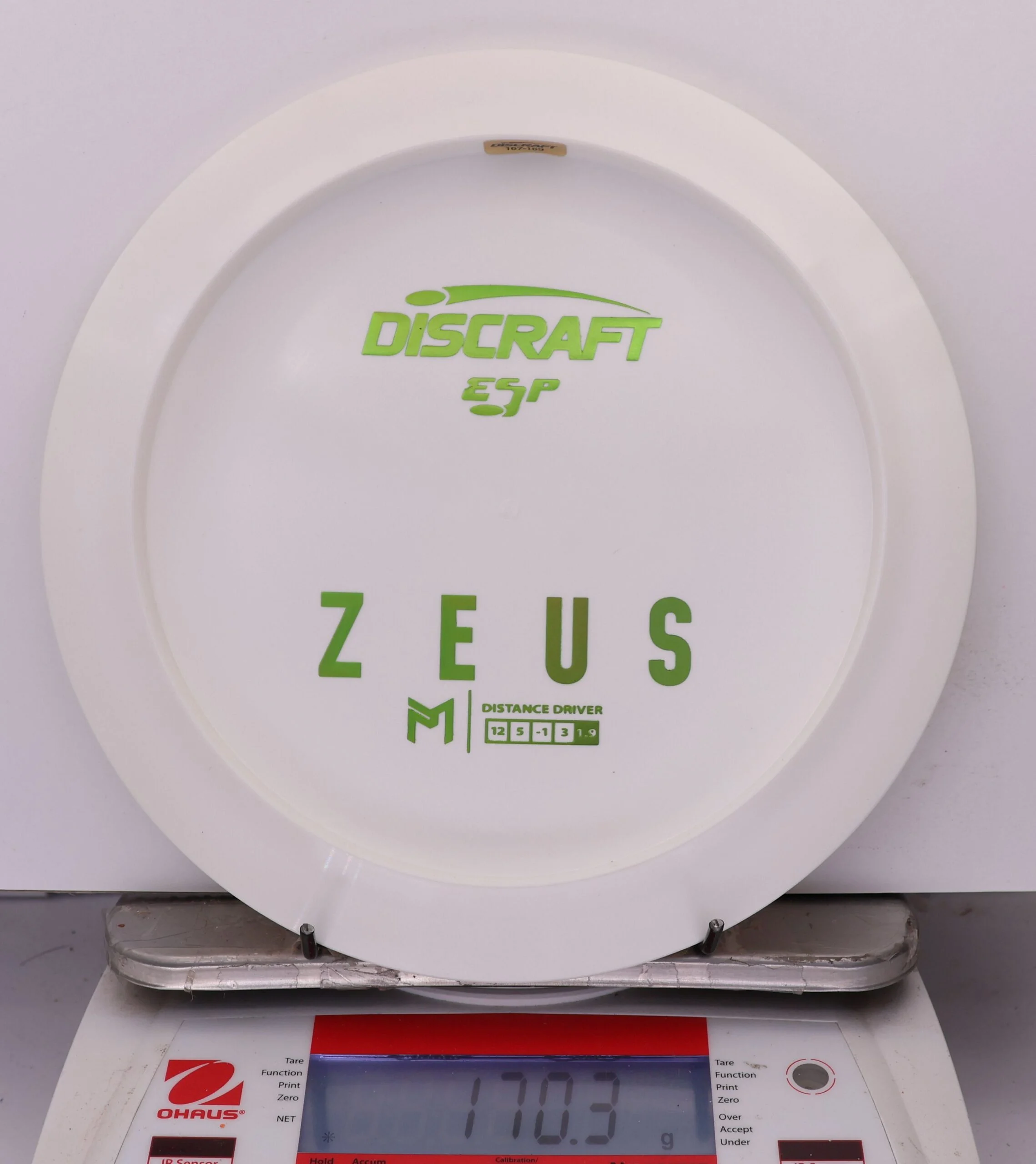 993111 ESP Zeus, Paul McBeth - Bottom Stamp - #409 White, 170