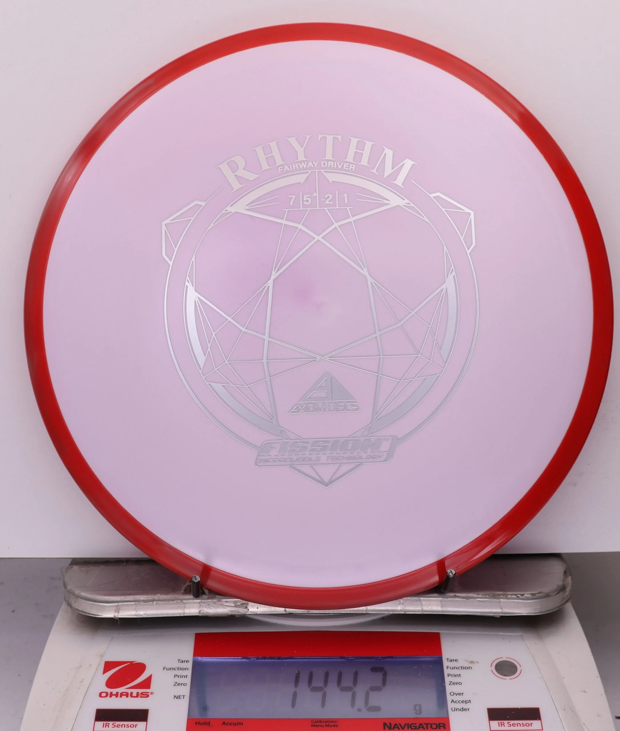 1000325 Fission Rhythm - #596 Red-LtPink, 144