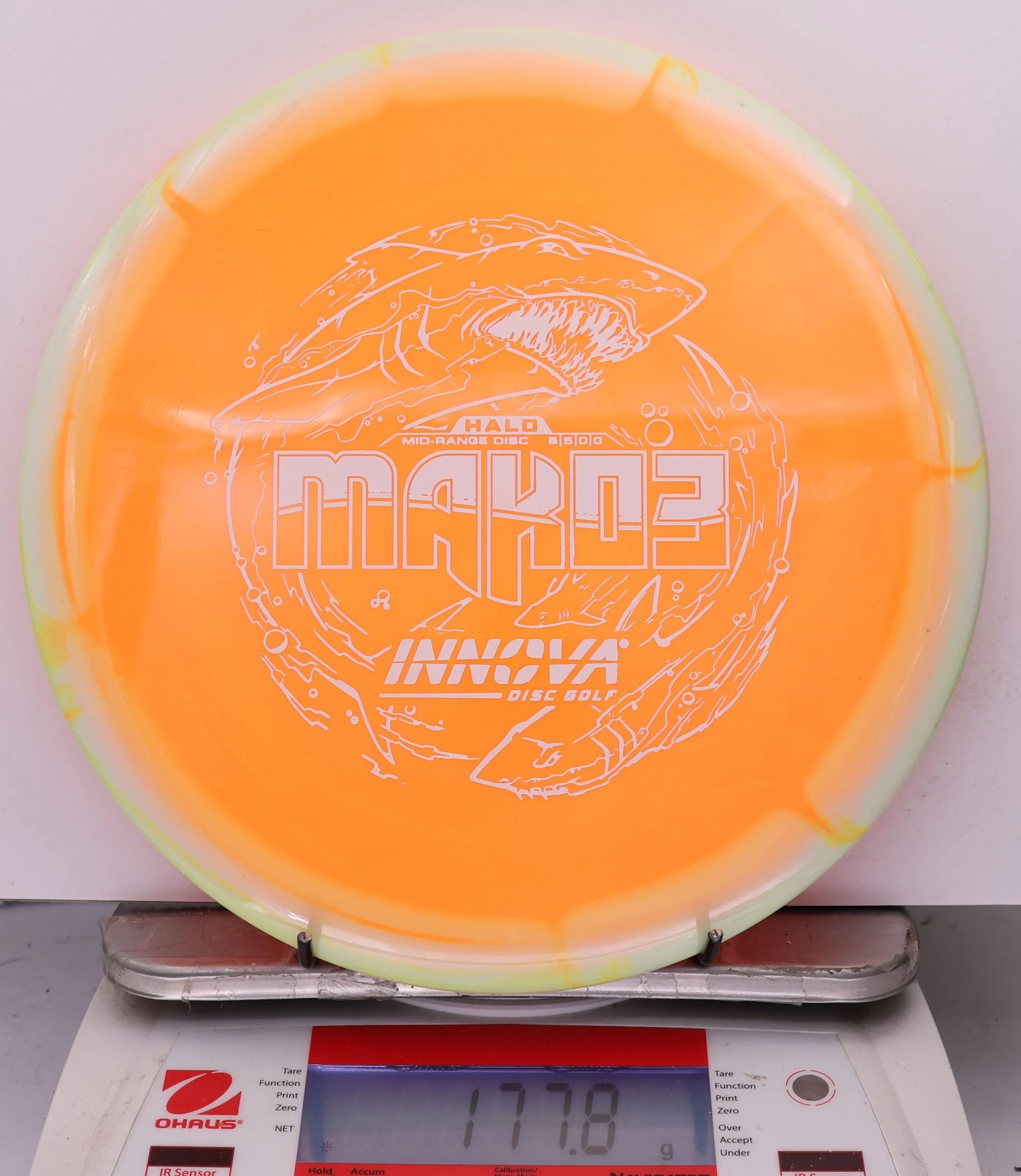 1002930 Halo Star Mako3 - #971 White-LtOrange, 178