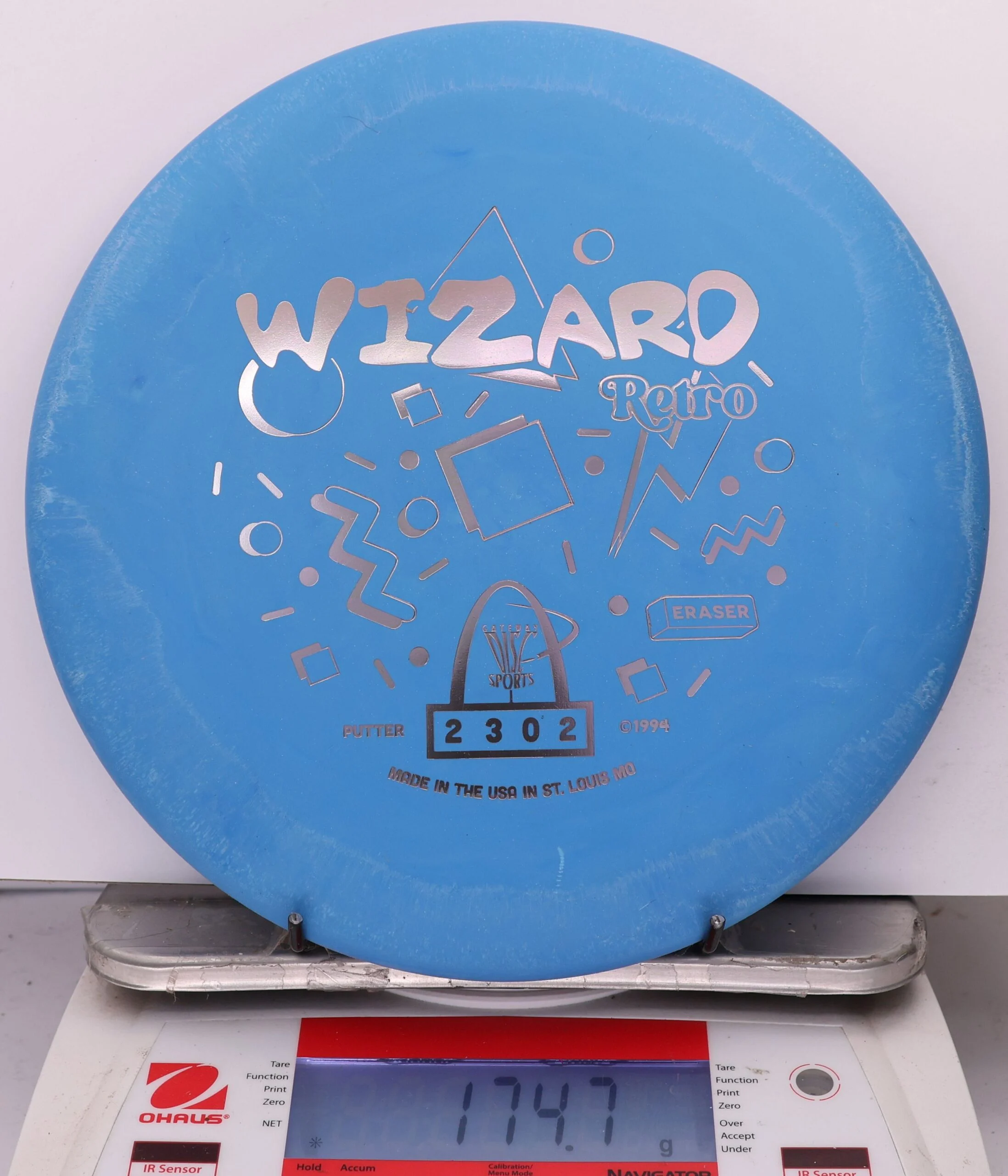 1003737 Eraser Retro Wizard - #535 SS Blue, 175