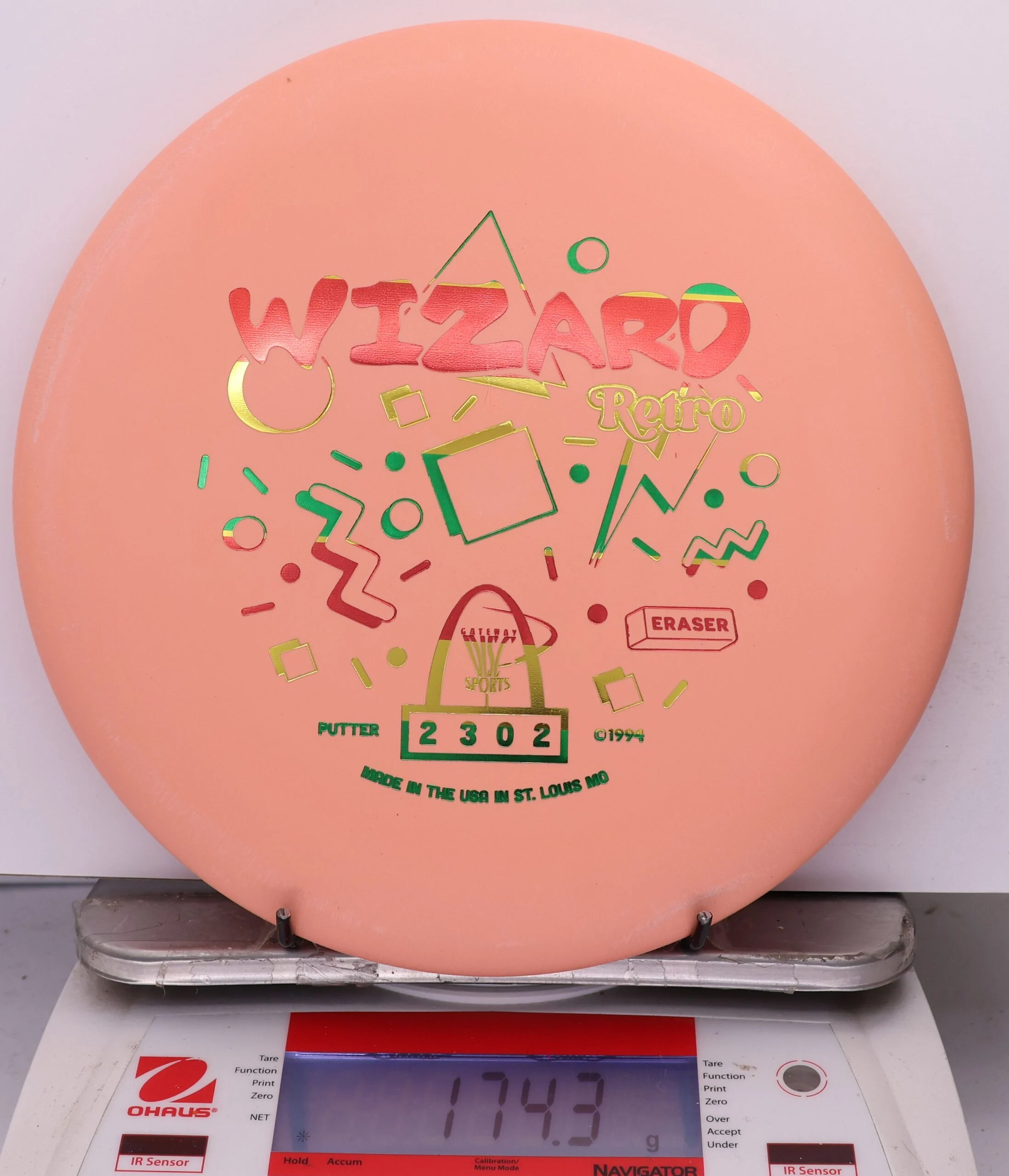 1003824 Eraser Retro Wizard - #550 SS LtOrange, 174