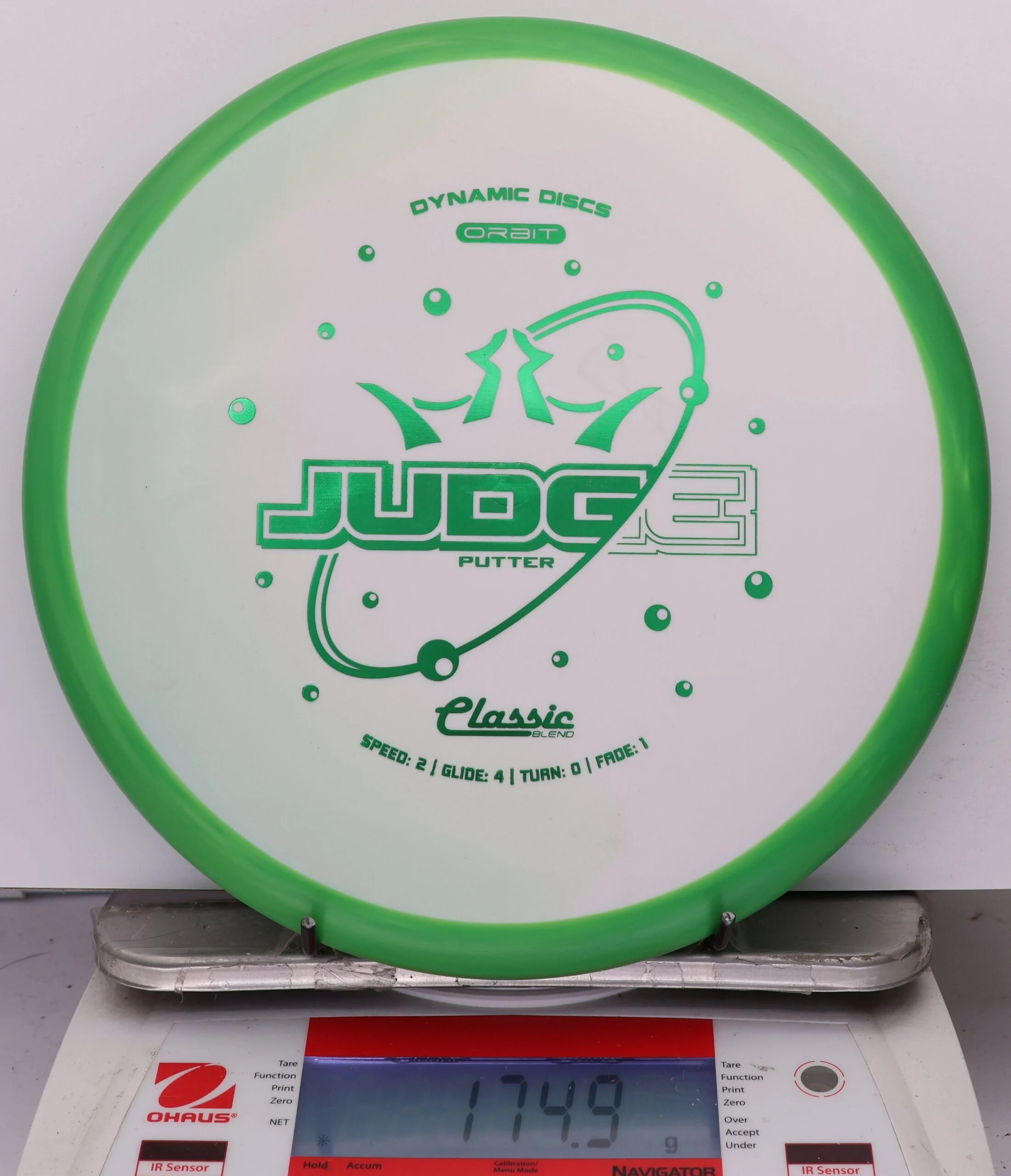 1006142 Classic Blend Orbit Judge - #237 Green-White, 175