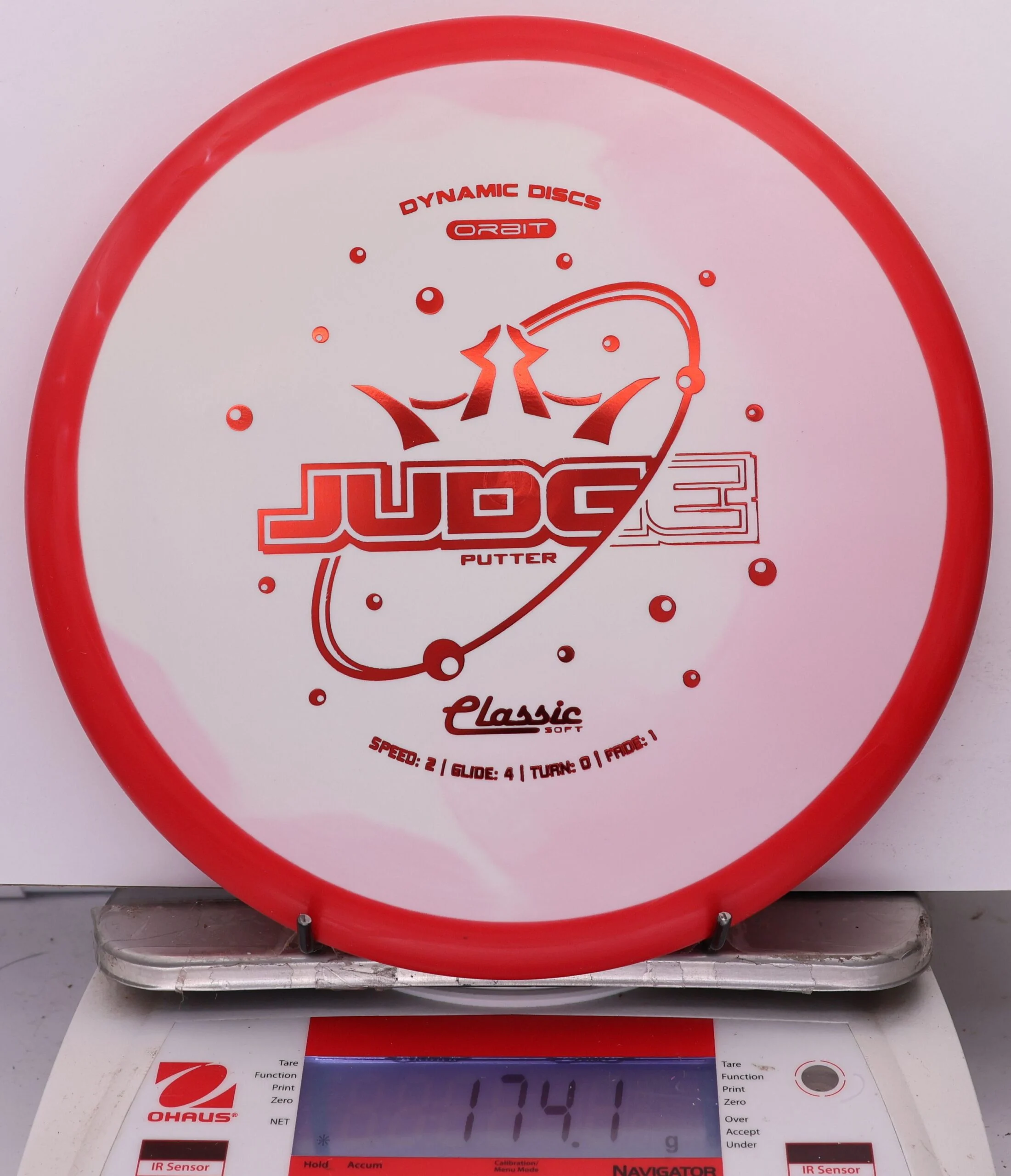 1006166 Classic Soft Orbit Judge - #238 Red-White, 174