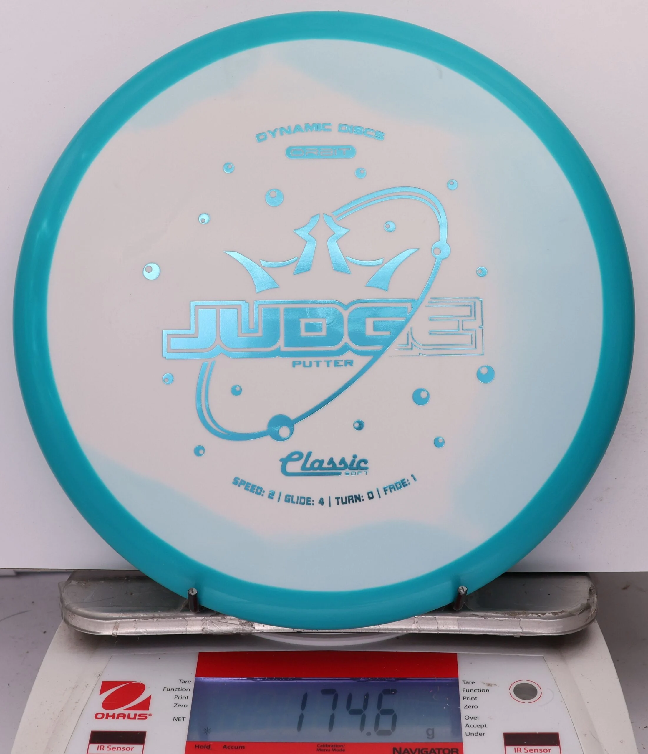 1006167 Classic Soft Orbit Judge - #240 Blue-White, 175
