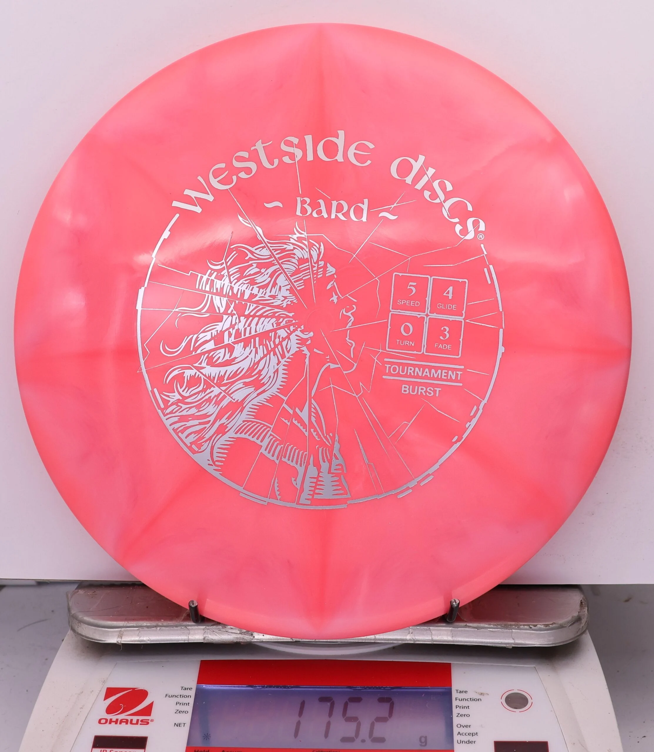 1007502 Tournament Burst Bard, High Pitch - #241 LtRed, 175