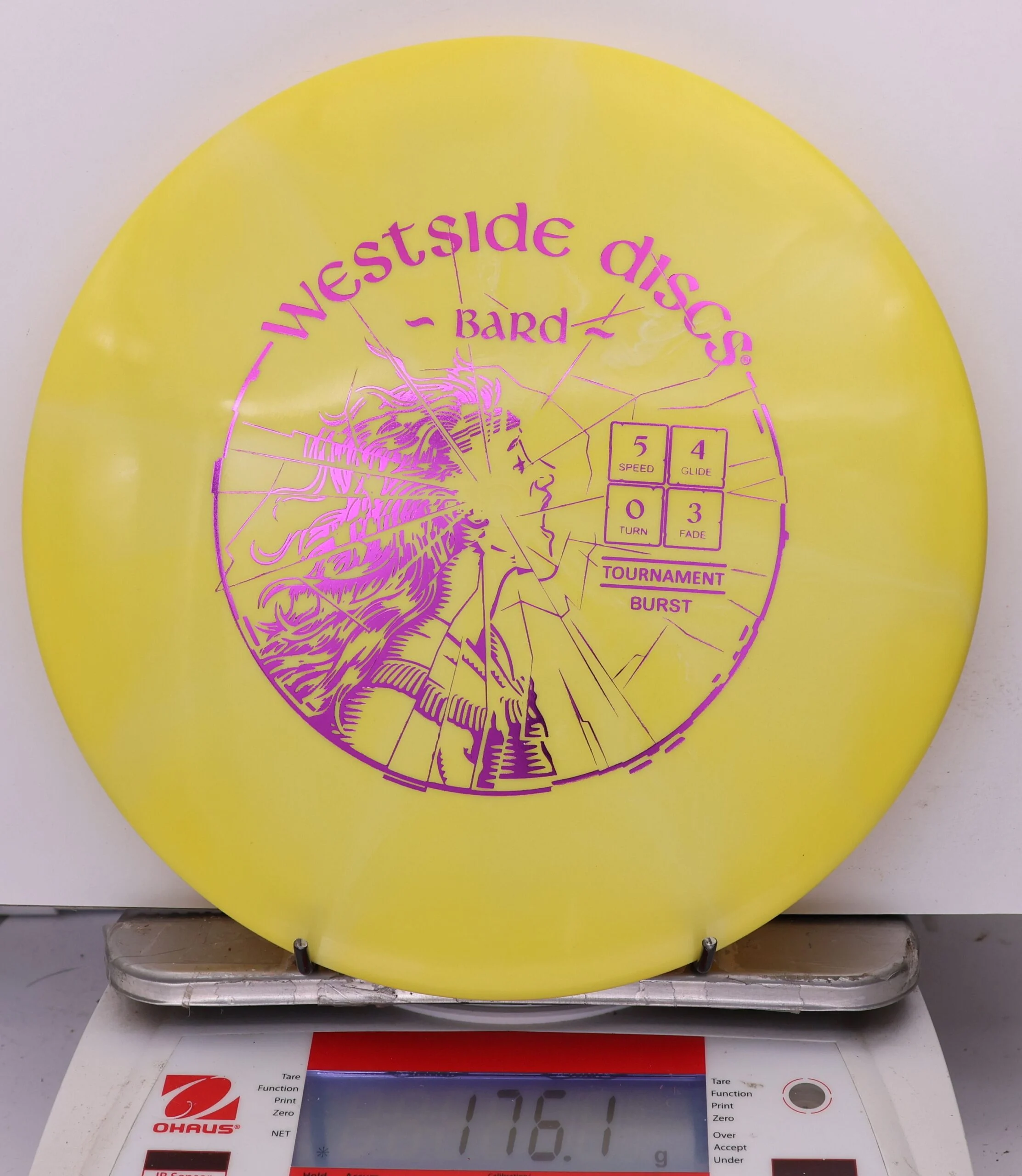 1007503 Tournament Burst Bard, High Pitch - #242 Yellow, 176