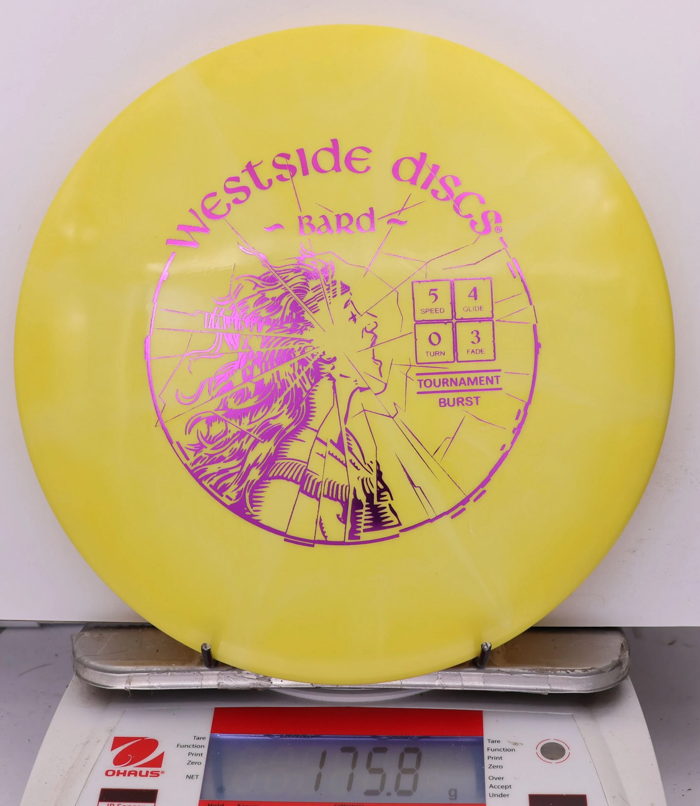 1007504 Tournament Burst Bard, High Pitch - #243 Yellow, 176