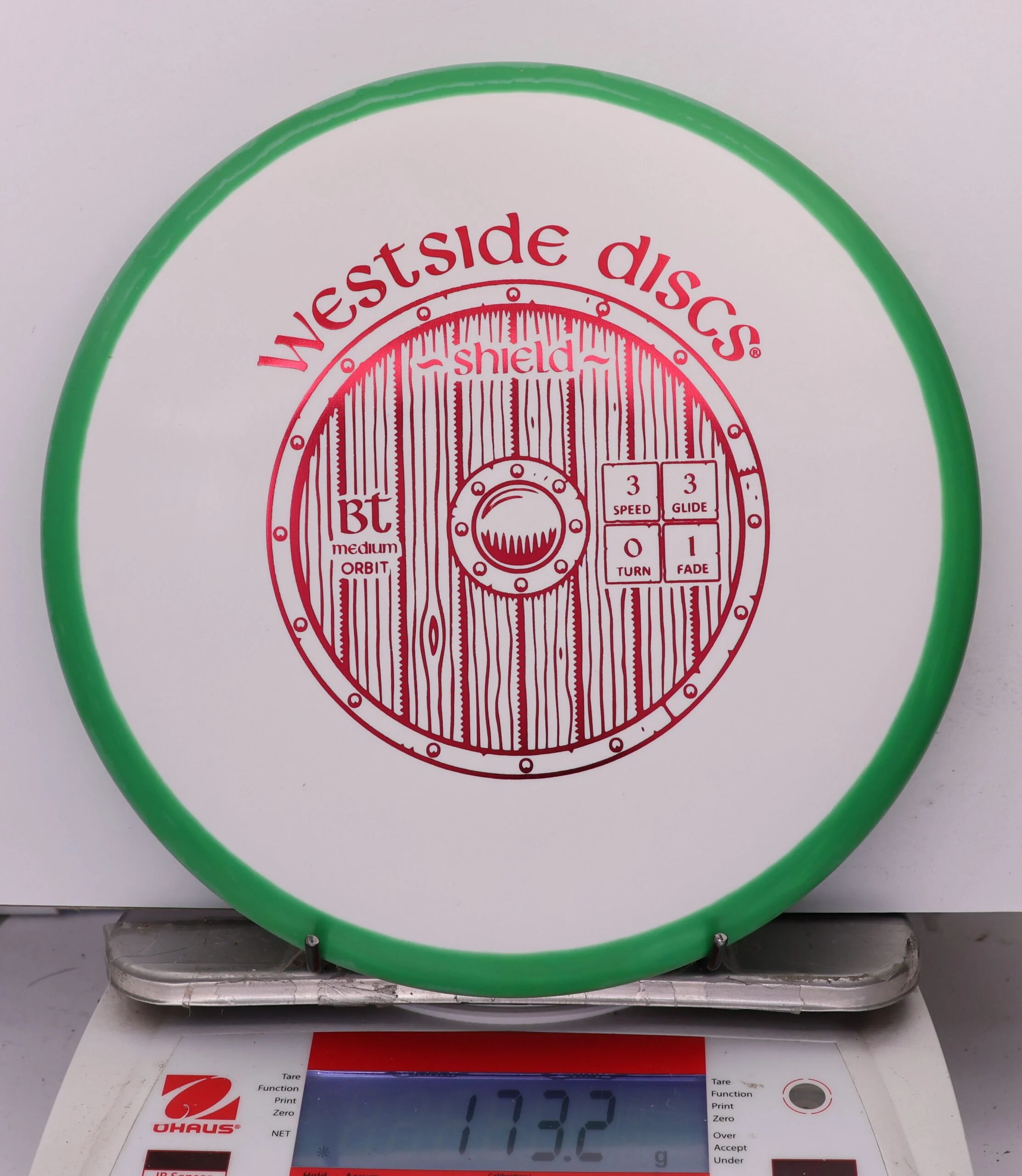 1008593 BT Medium Orbit Shield - #238 Green-White, 173