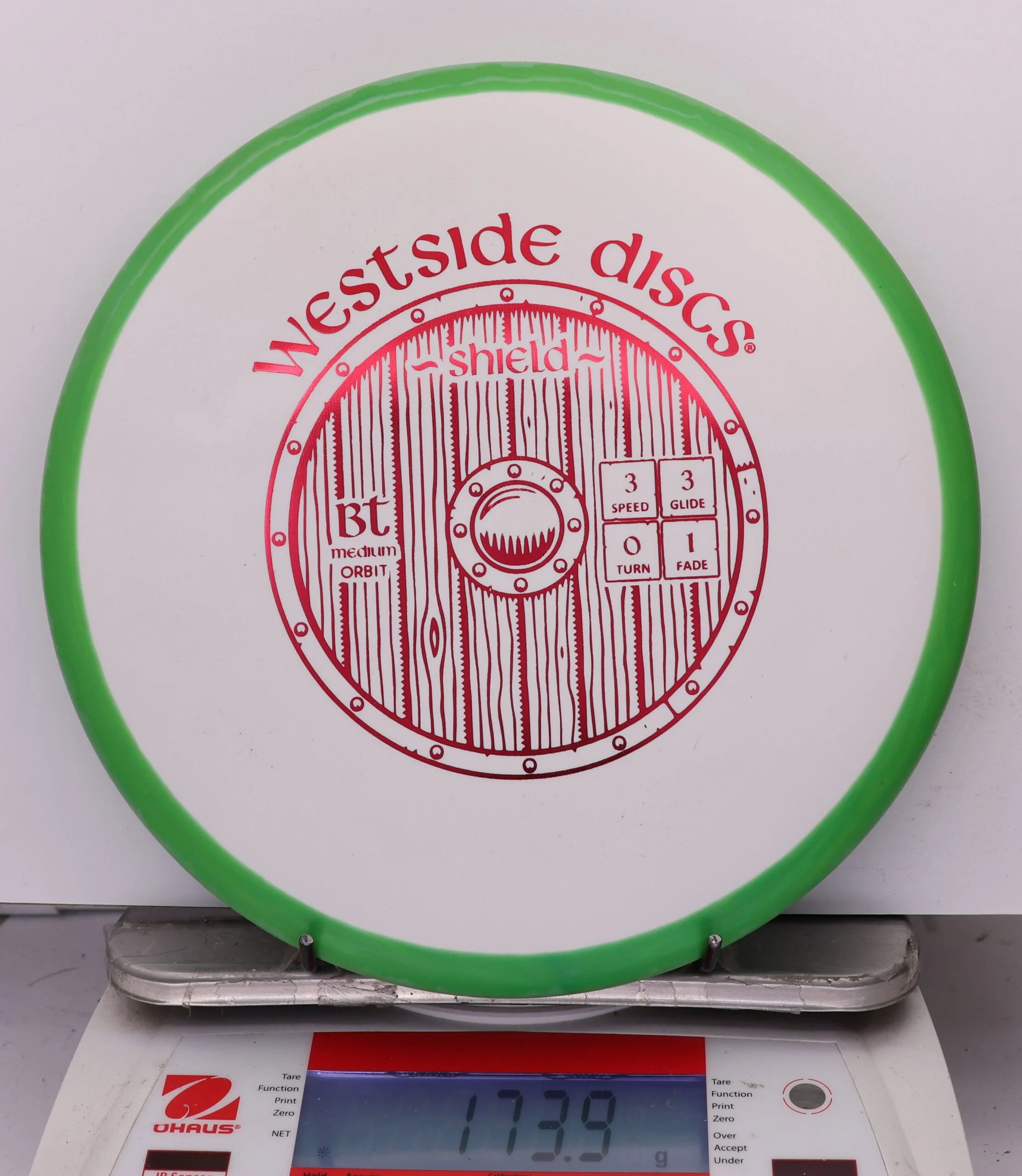 1008595 BT Medium Orbit Shield - #240 Green-White, 174