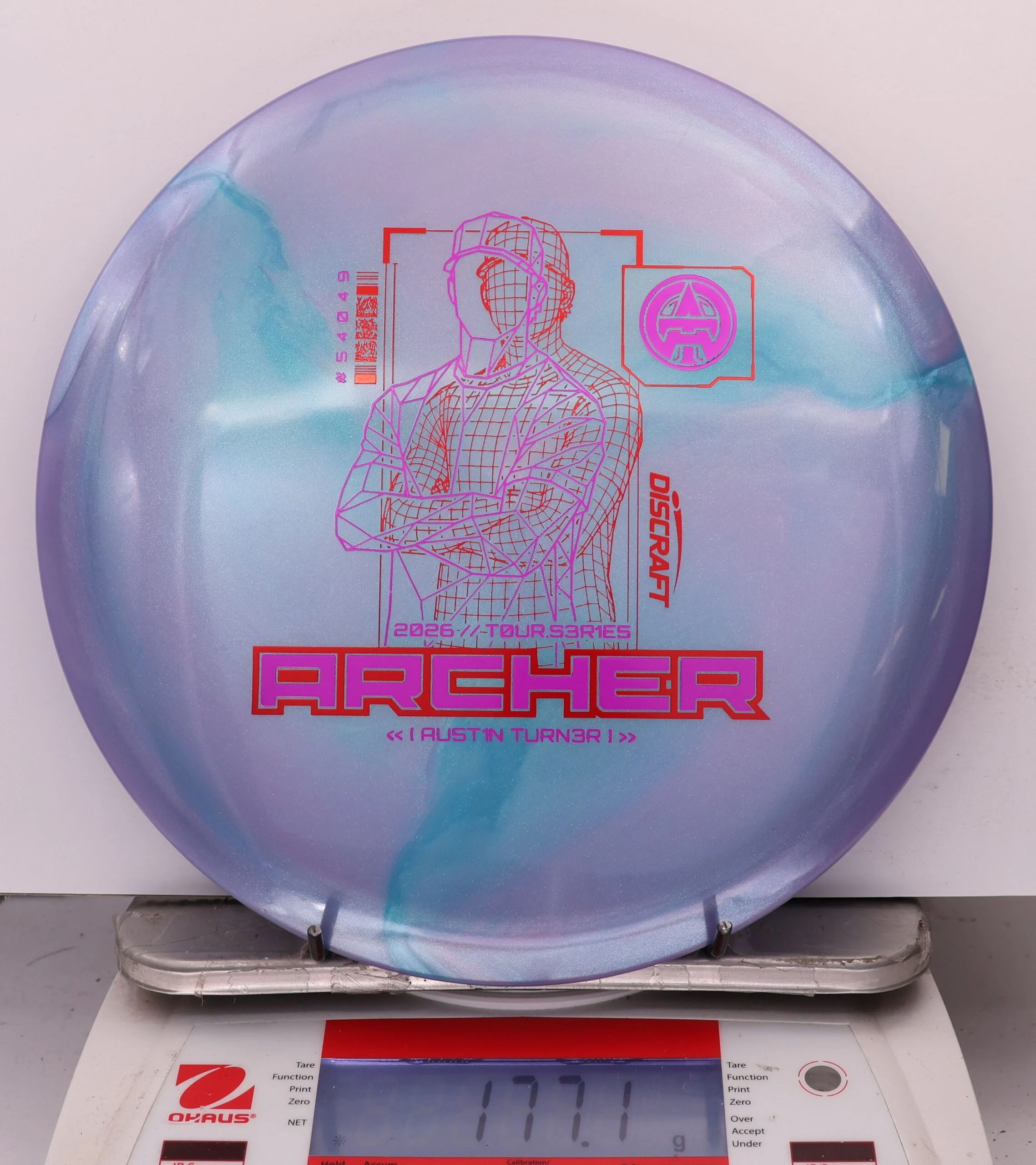 1009389 Big Z Titanium Archer, Austin Turner 2026 Tour Series V2 - #03 PurpleTeal, 177