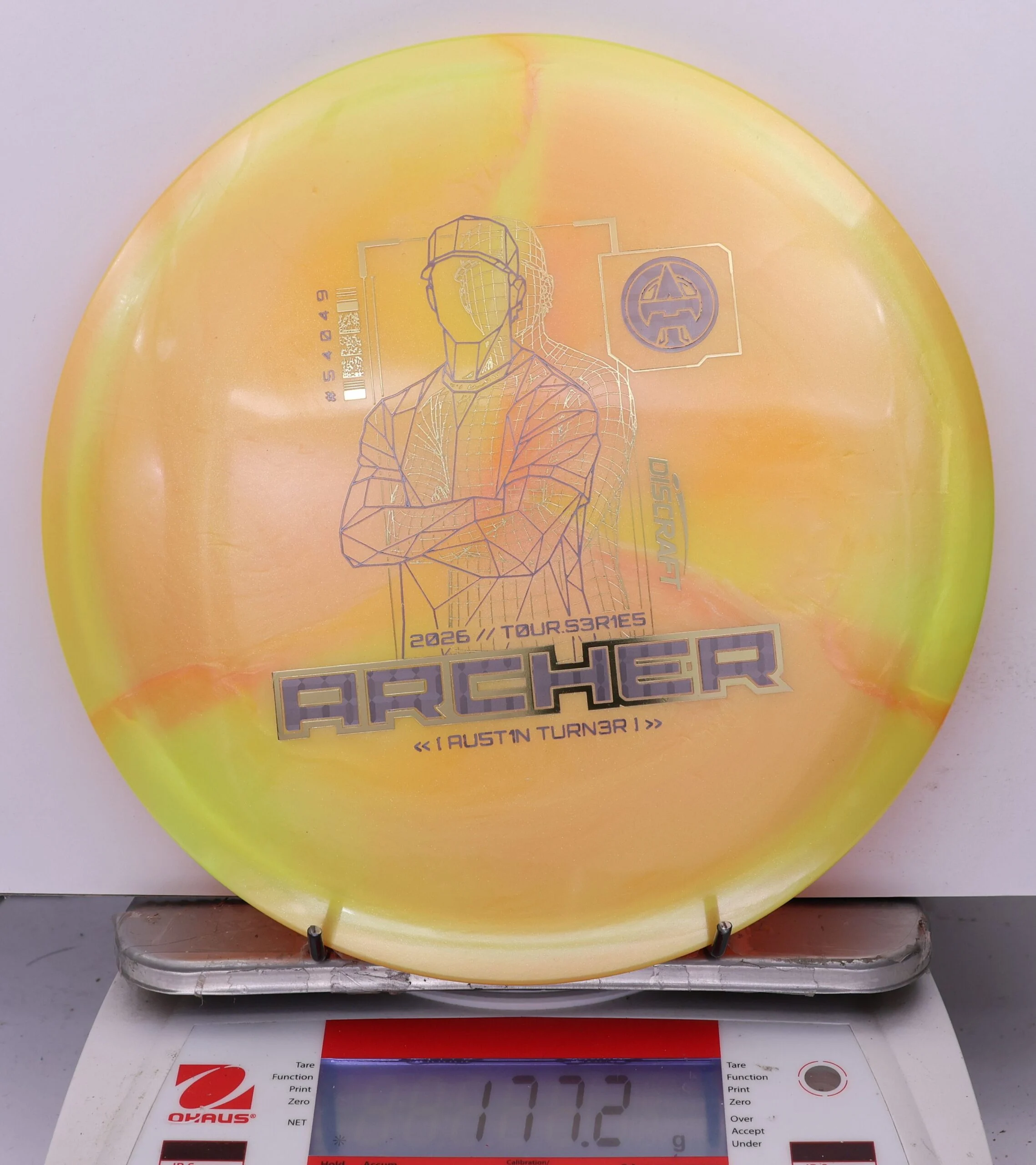 1009408 Big Z Titanium Archer, Austin Turner 2026 Tour Series V2 - #08 Yellow, 177