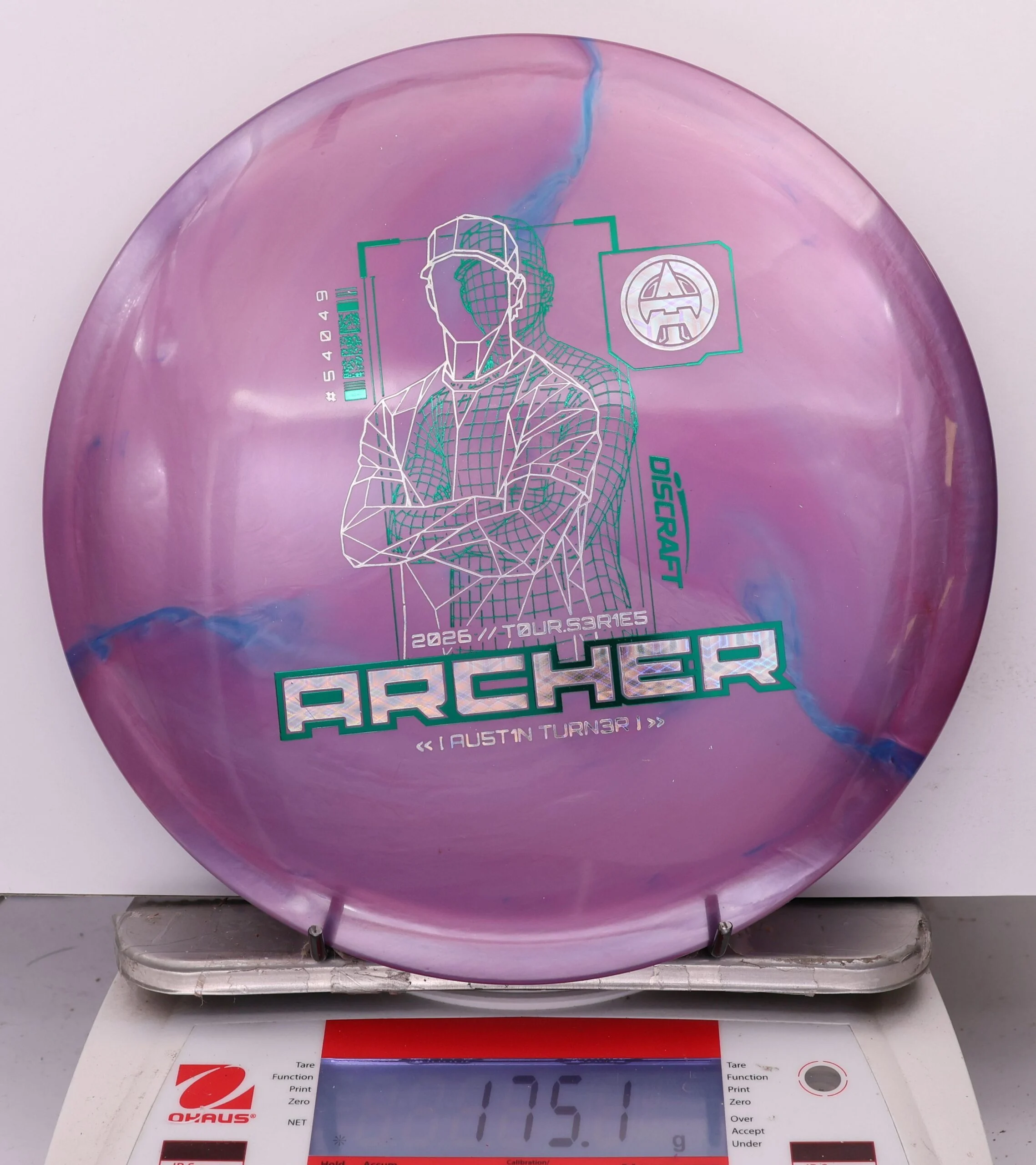 1009429 Big Z Titanium Archer, Austin Turner 2026 Tour Series V2 - #15 PurpleBlue, 175