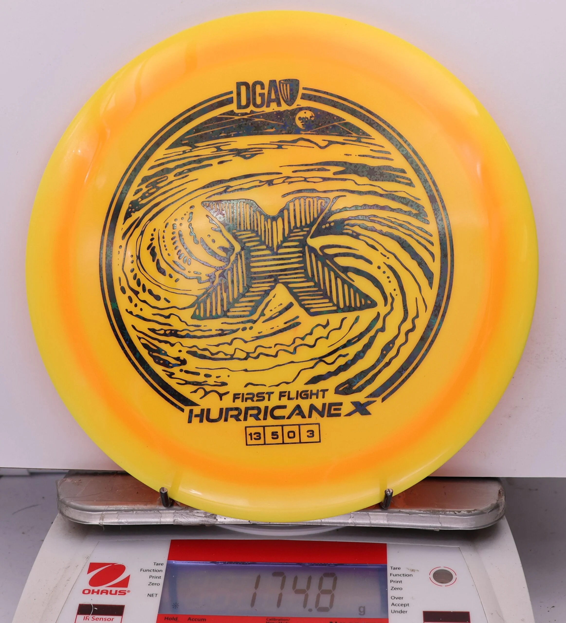 1010517 Pro Line Swirl Hurricane X, First Run - #17 YellowOrange, 175