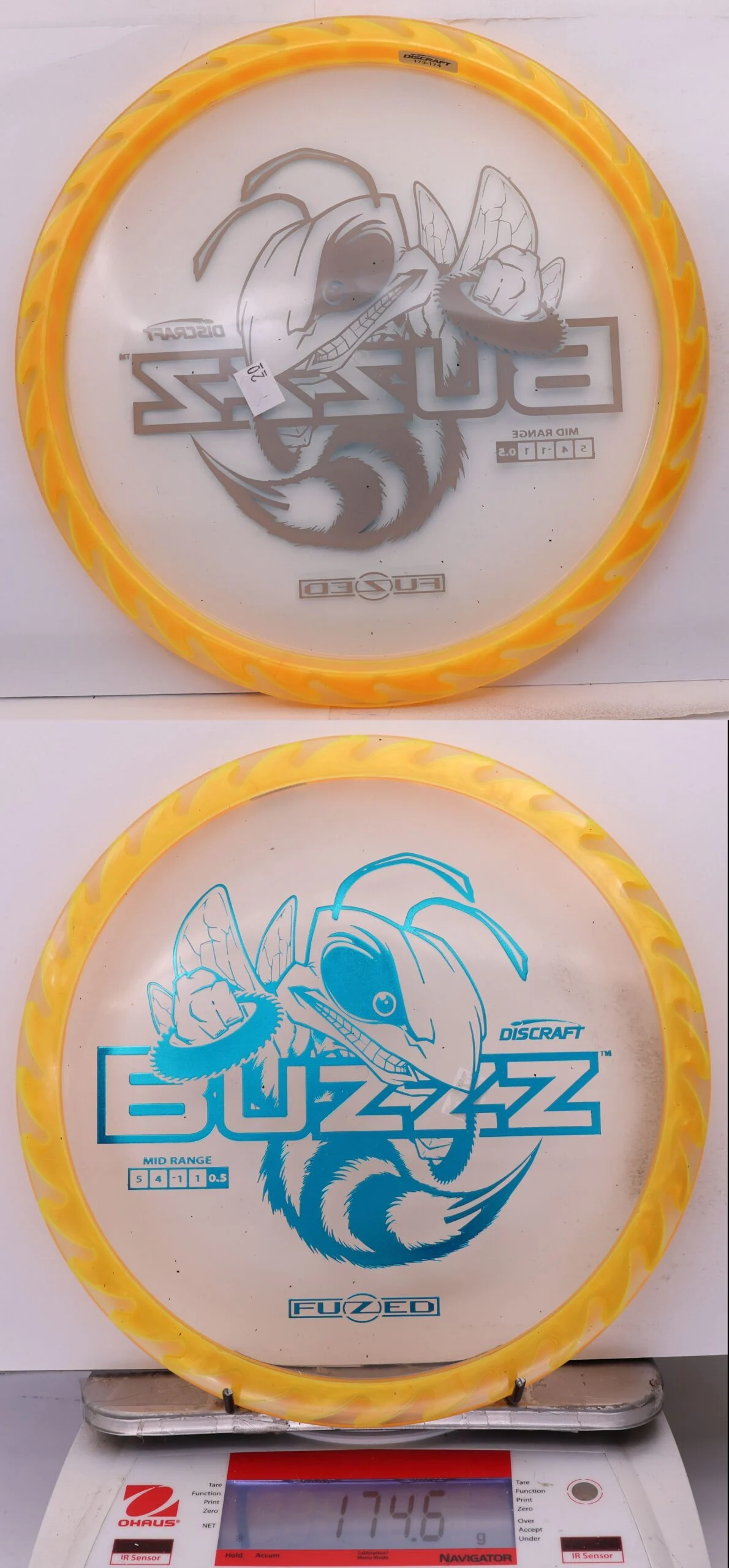 1016885 FuZed Line Buzzz, Buzzzsaw - #20 Clear-LtOrange, 175