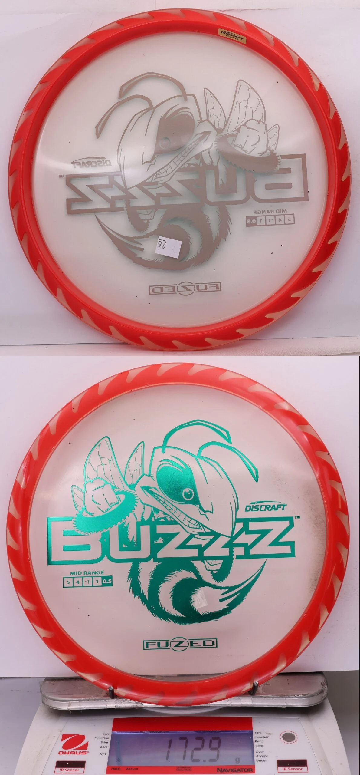 1016905 FuZed Line Buzzz, Buzzzsaw - #26 Clear-Red, 173