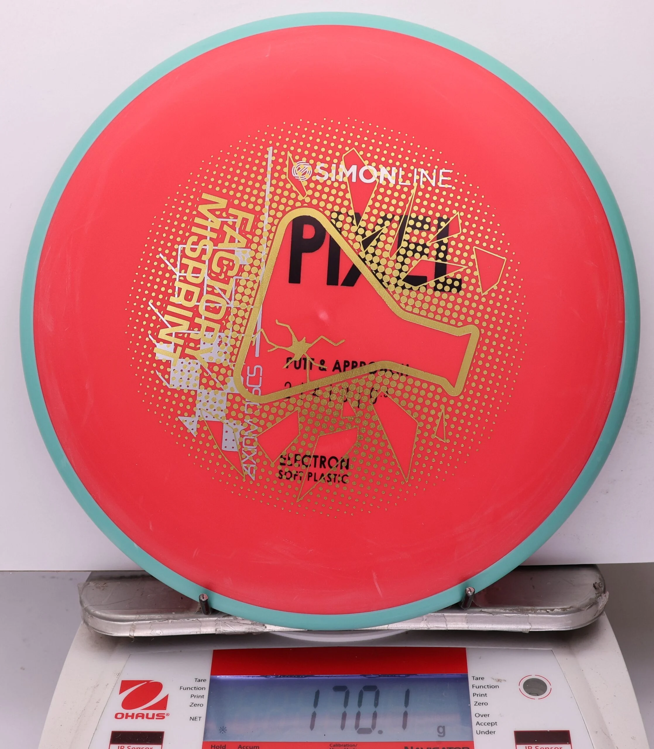1023103 X-Out Simon Line Electron Soft Pixel - #08 Teal-Red, 170