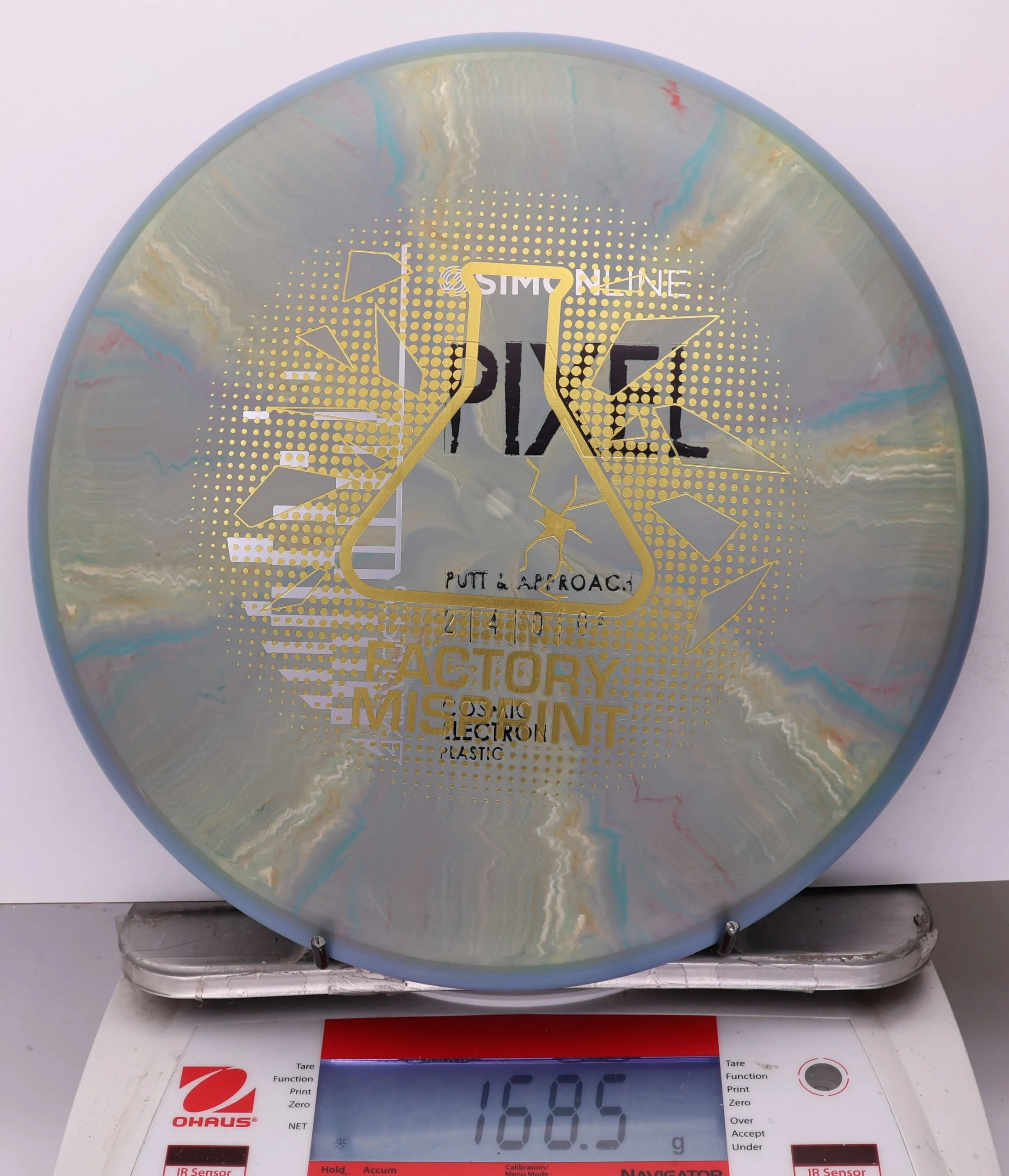 1023127 X-Out Simon Line Cosmic Electron Pixel - #03 Gray-BeigeyGrnBlu, 169