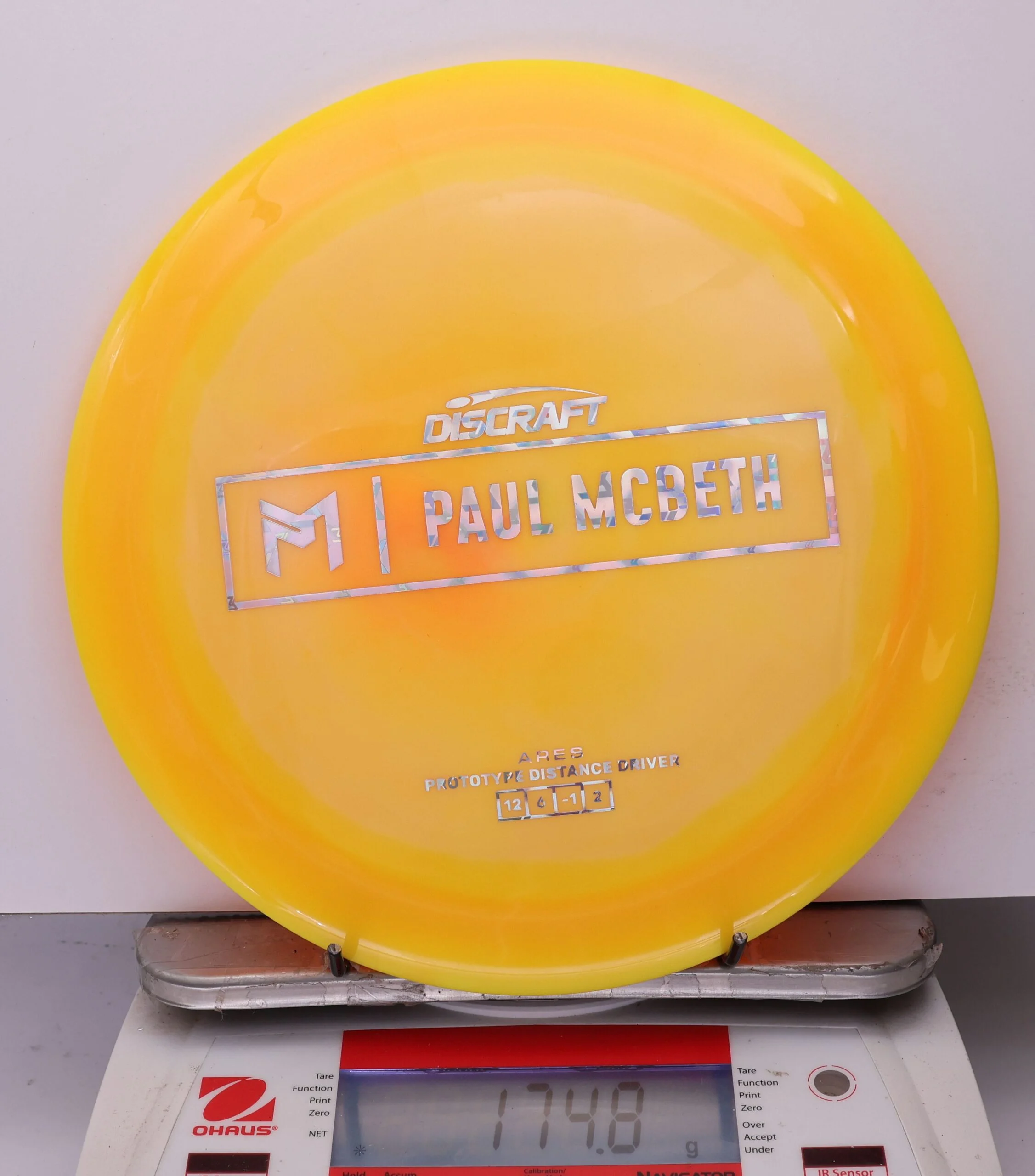 1025861 Prototype Ares, Paul McBeth - #72 Yellow, 175