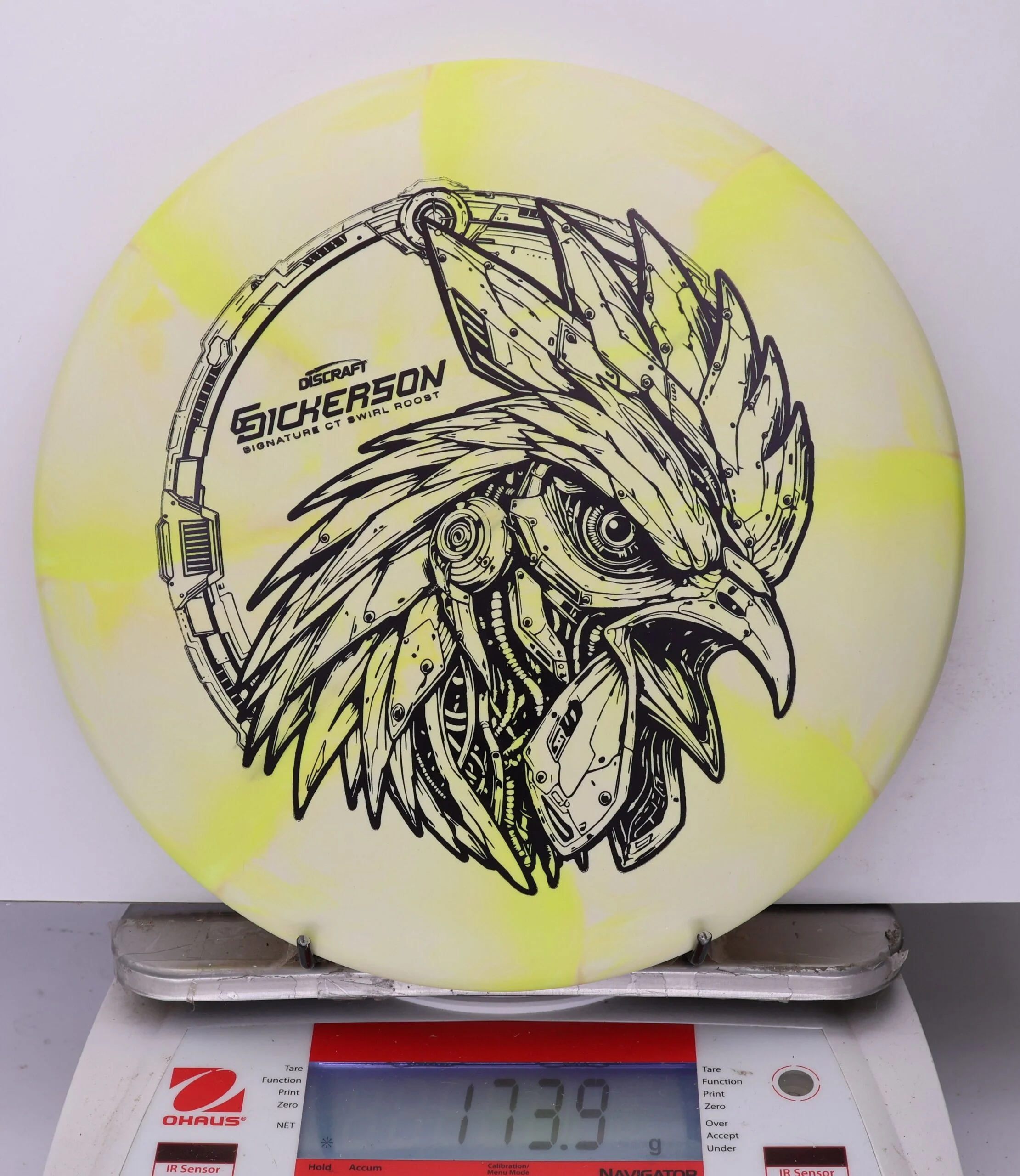 1029891 Crazy Tuff Swirl Roost, Chris Dickerson - #458 White-Yellow, 174