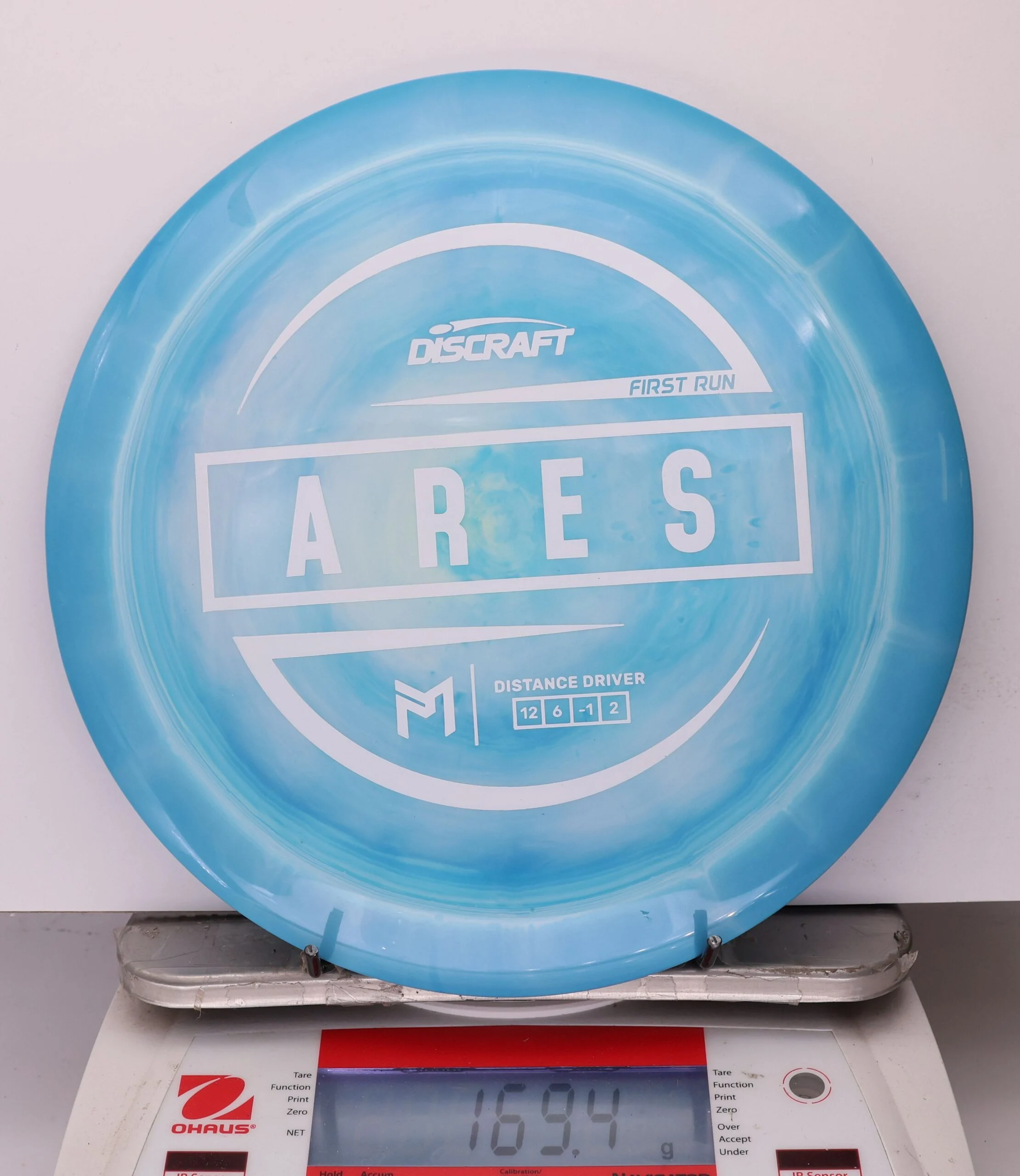 1030182 ESP Ares, Paul McBeth First Run - #449 AquaWhite, 169