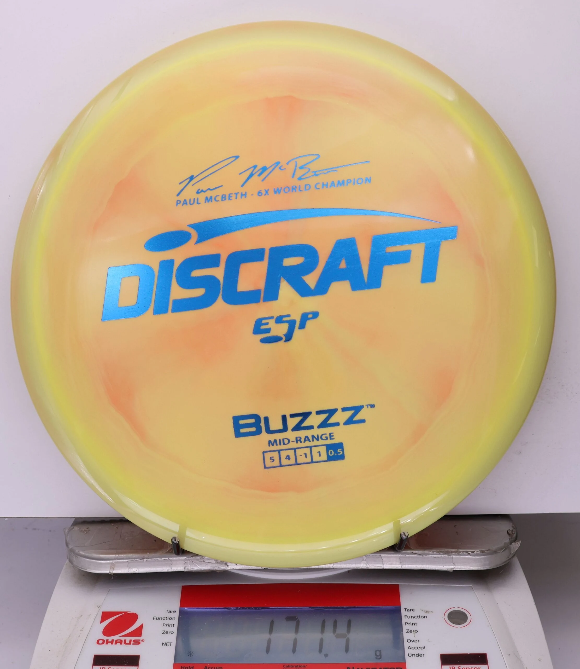 1030302 ESP Buzzz, Paul McBeth 6X - #457 OrangeYellow, 171