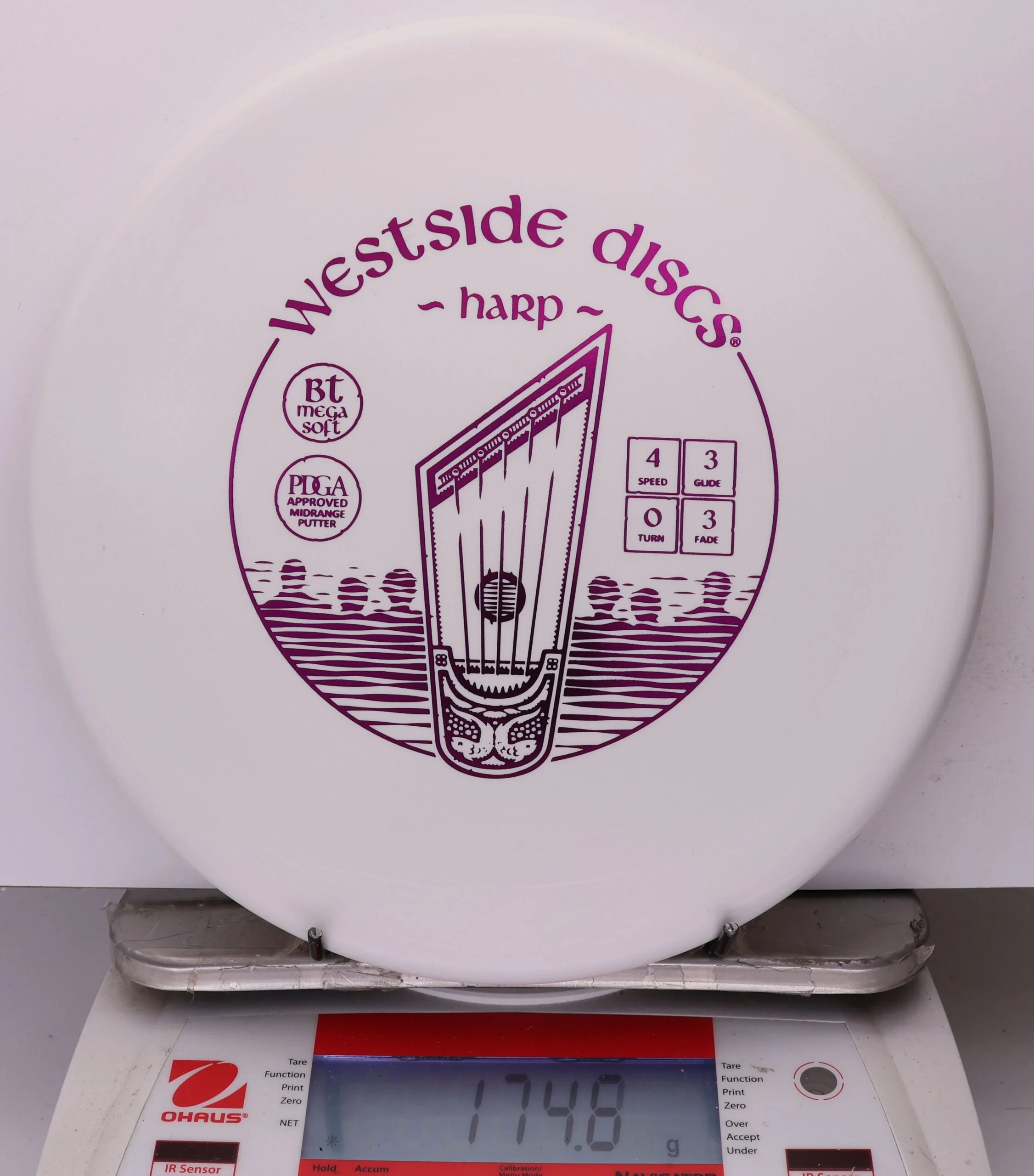 1037767 Bt Megasoft Harp - #10 White, 175
