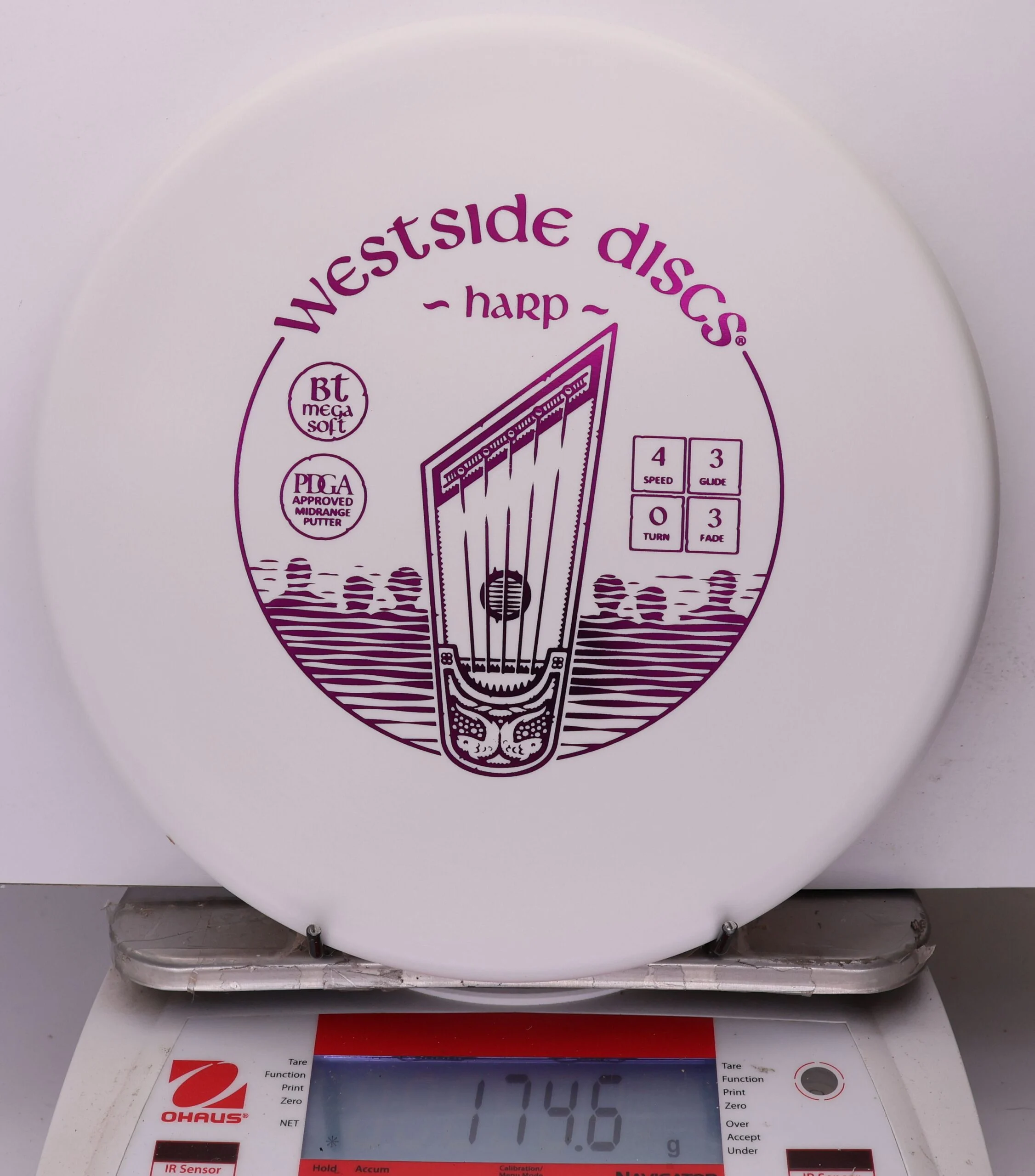 1037768 Bt Megasoft Harp - #11 White, 175
