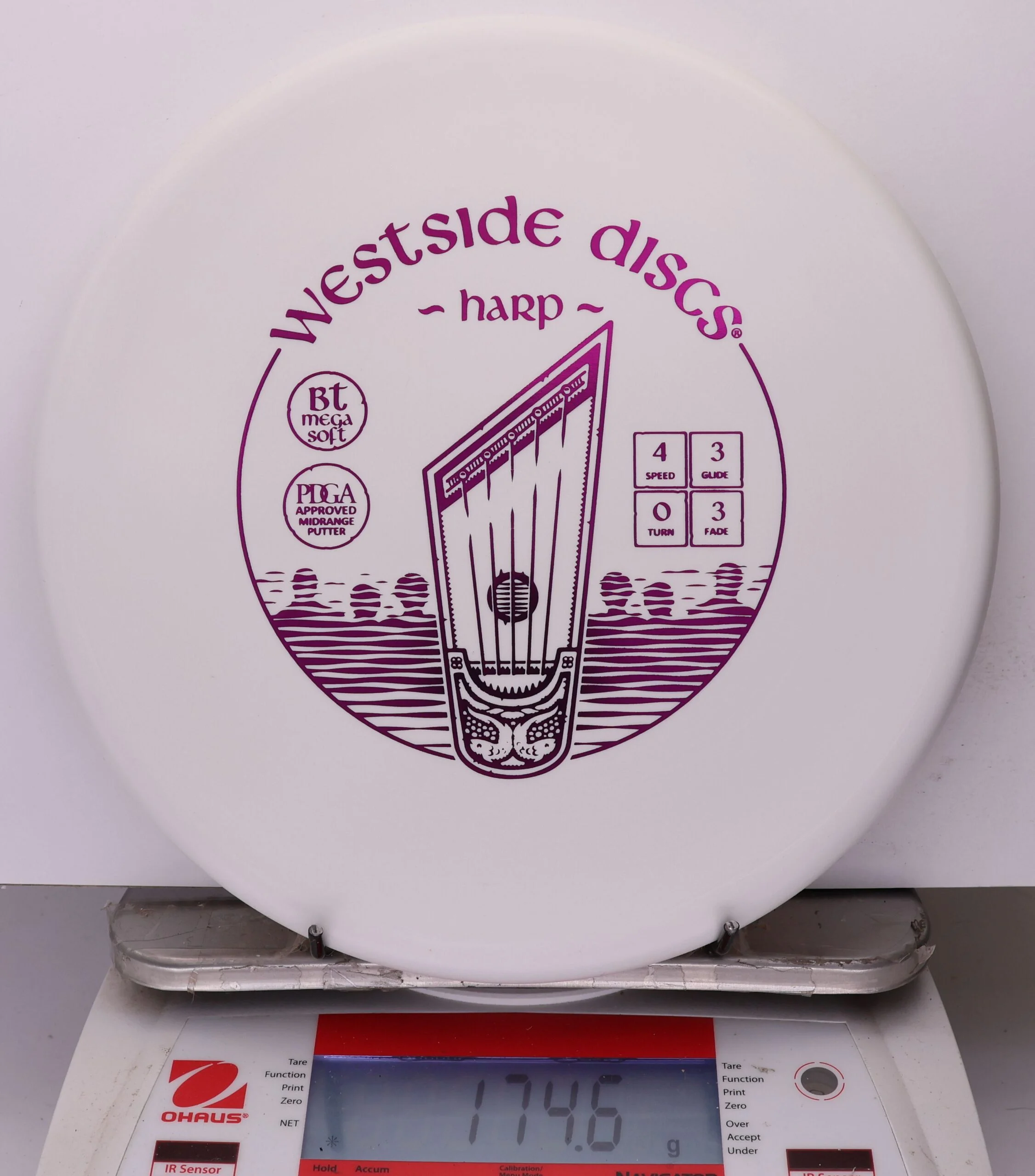 1037798 Bt Megasoft Harp - #12 White, 175