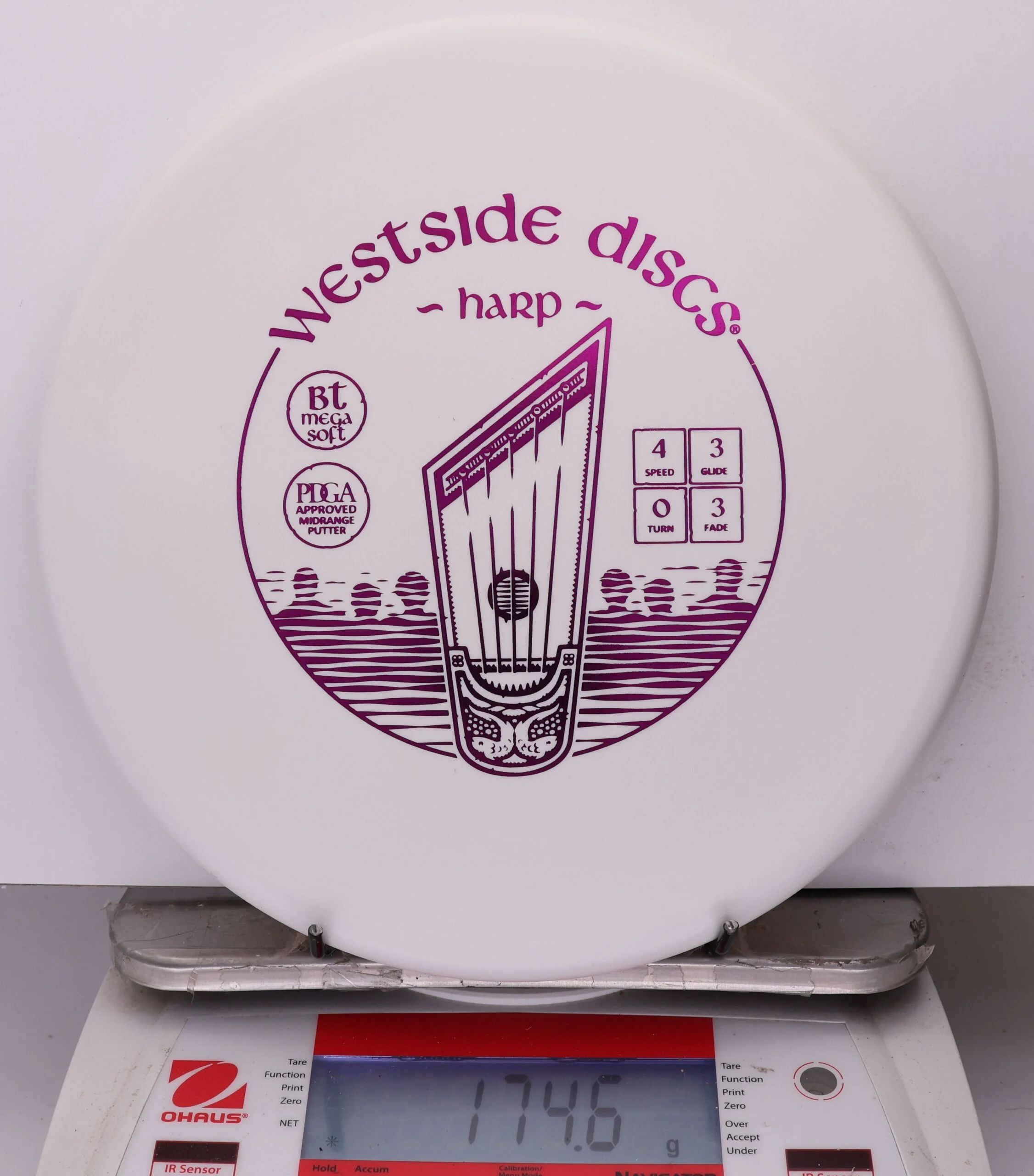 1037799 Bt Megasoft Harp - #13 White, 175