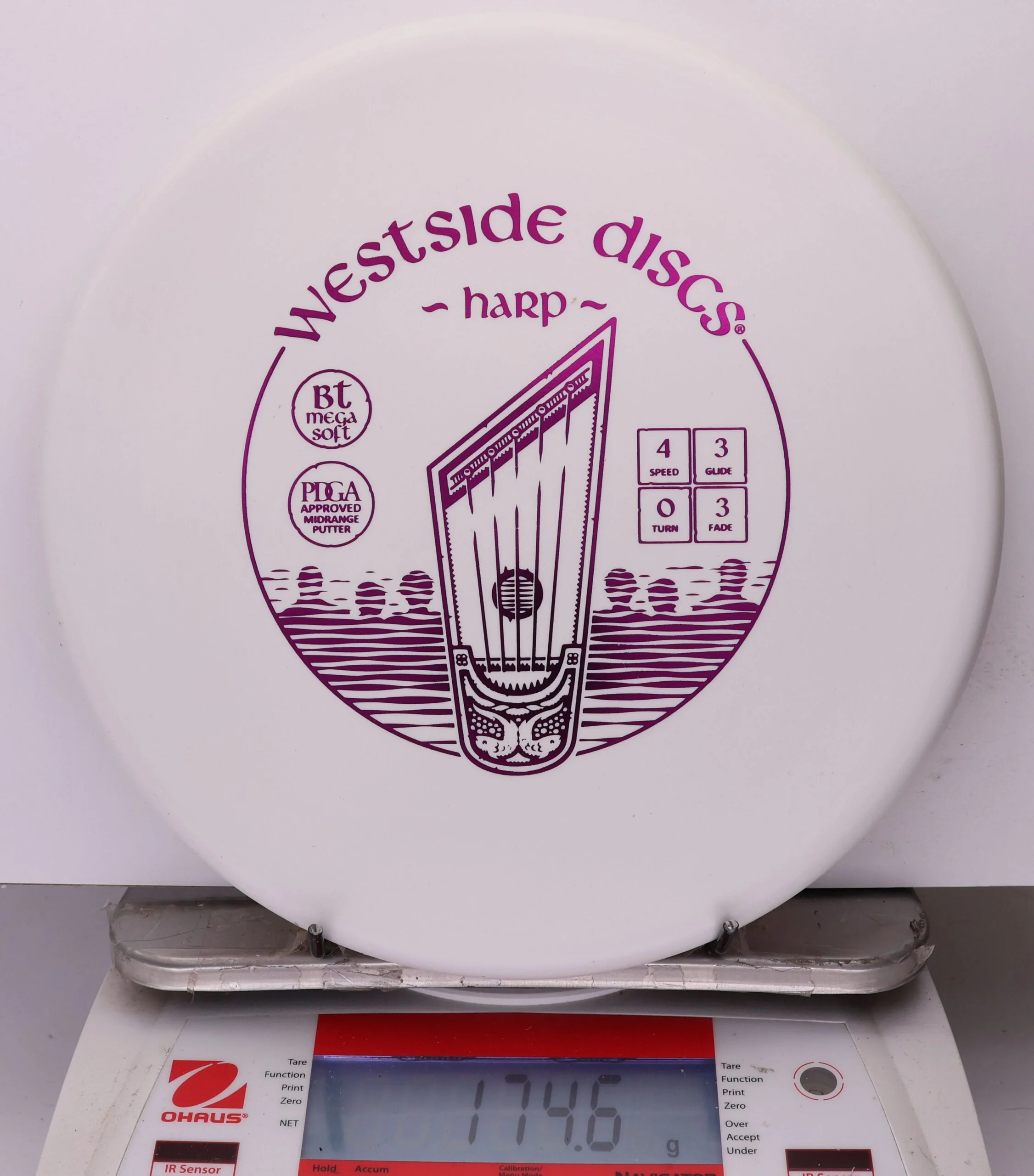 1037800 Bt Megasoft Harp - #14 White, 175