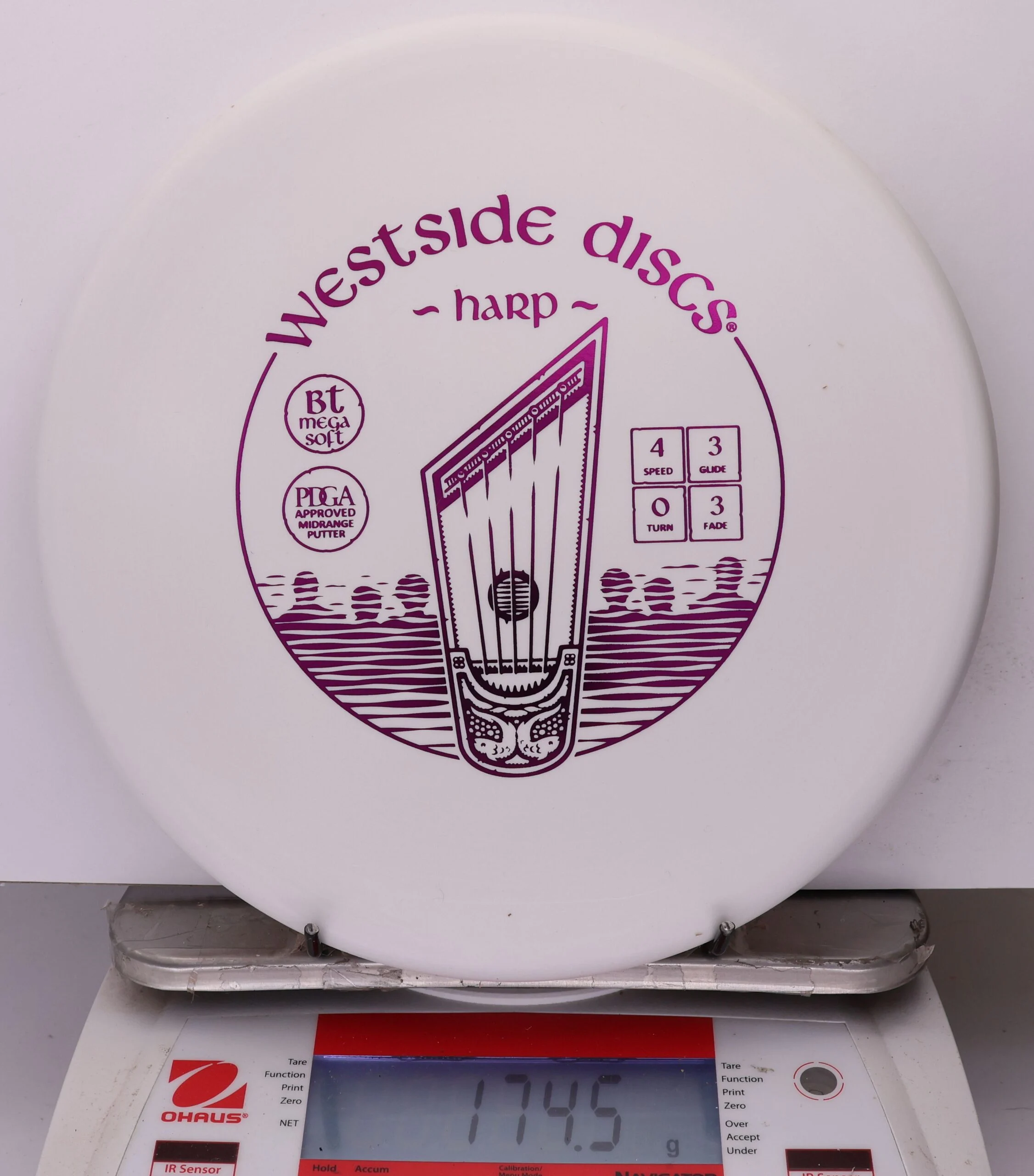 1037802 Bt Megasoft Harp - #16 White, 175
