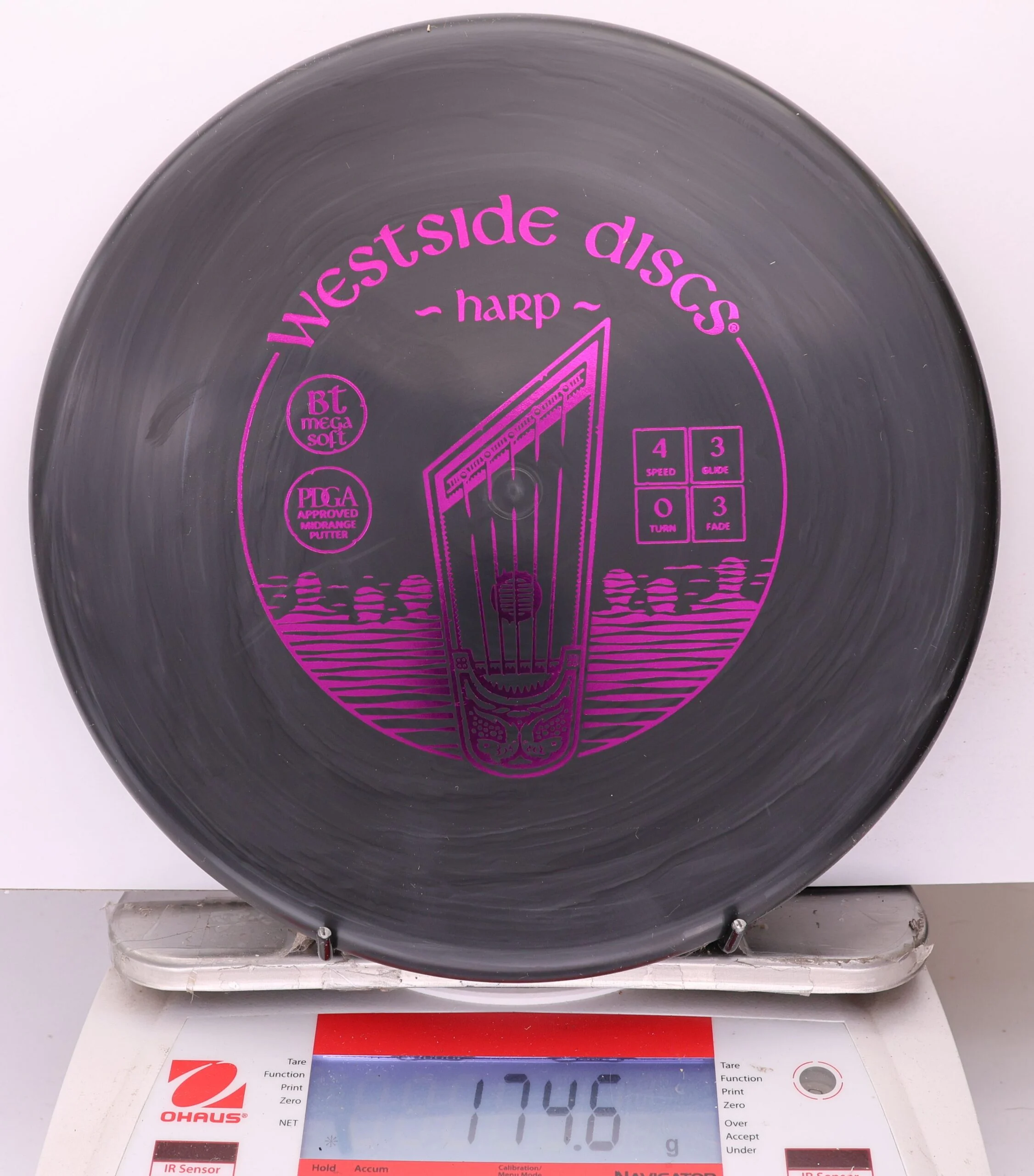 1037869 Bt Megasoft Harp - #25 Black, 175