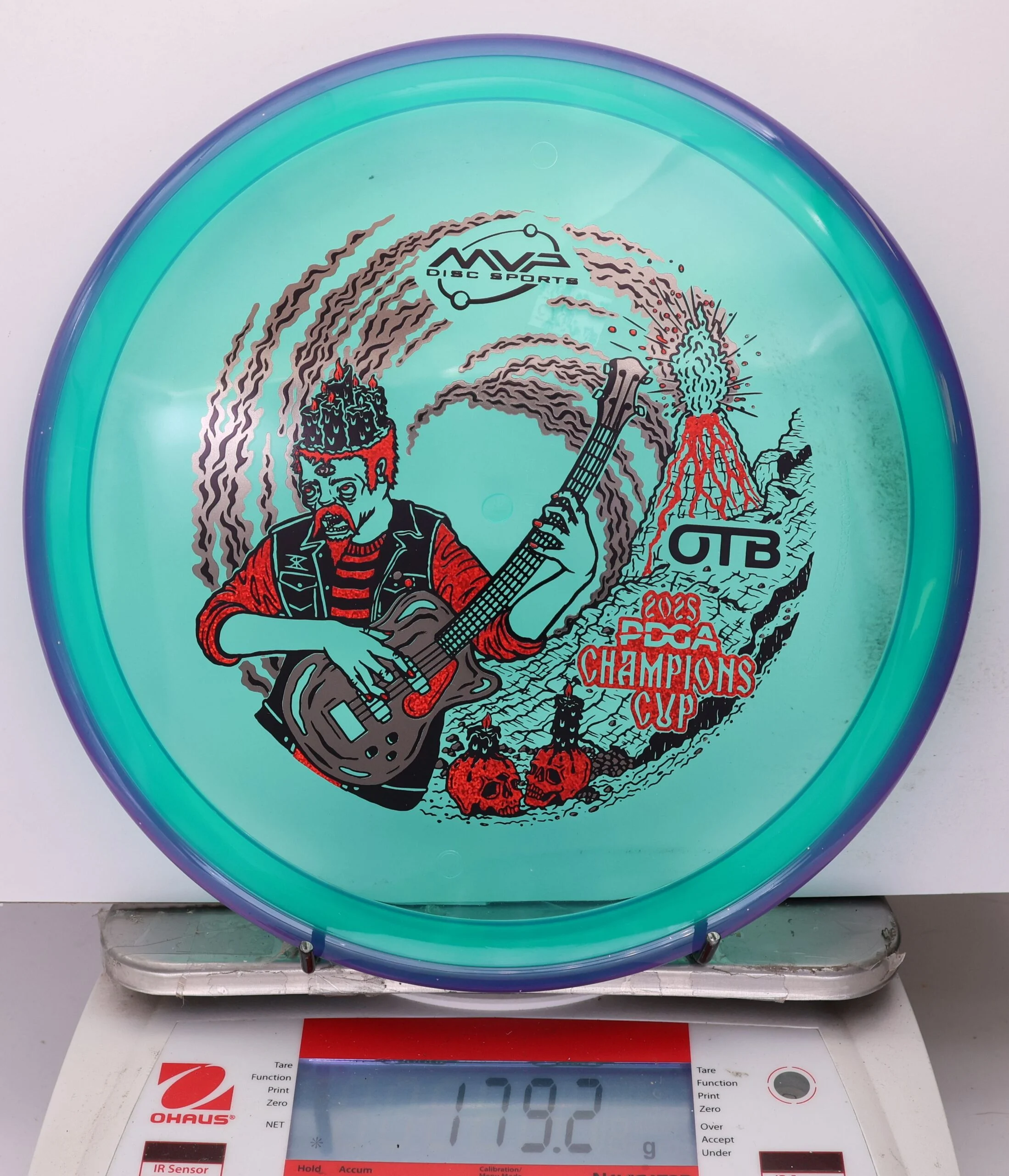 1038974 Prism Proton Soft Pyro, PDGA Champions Cup 2025 - #375 Blue-Aqua, 179