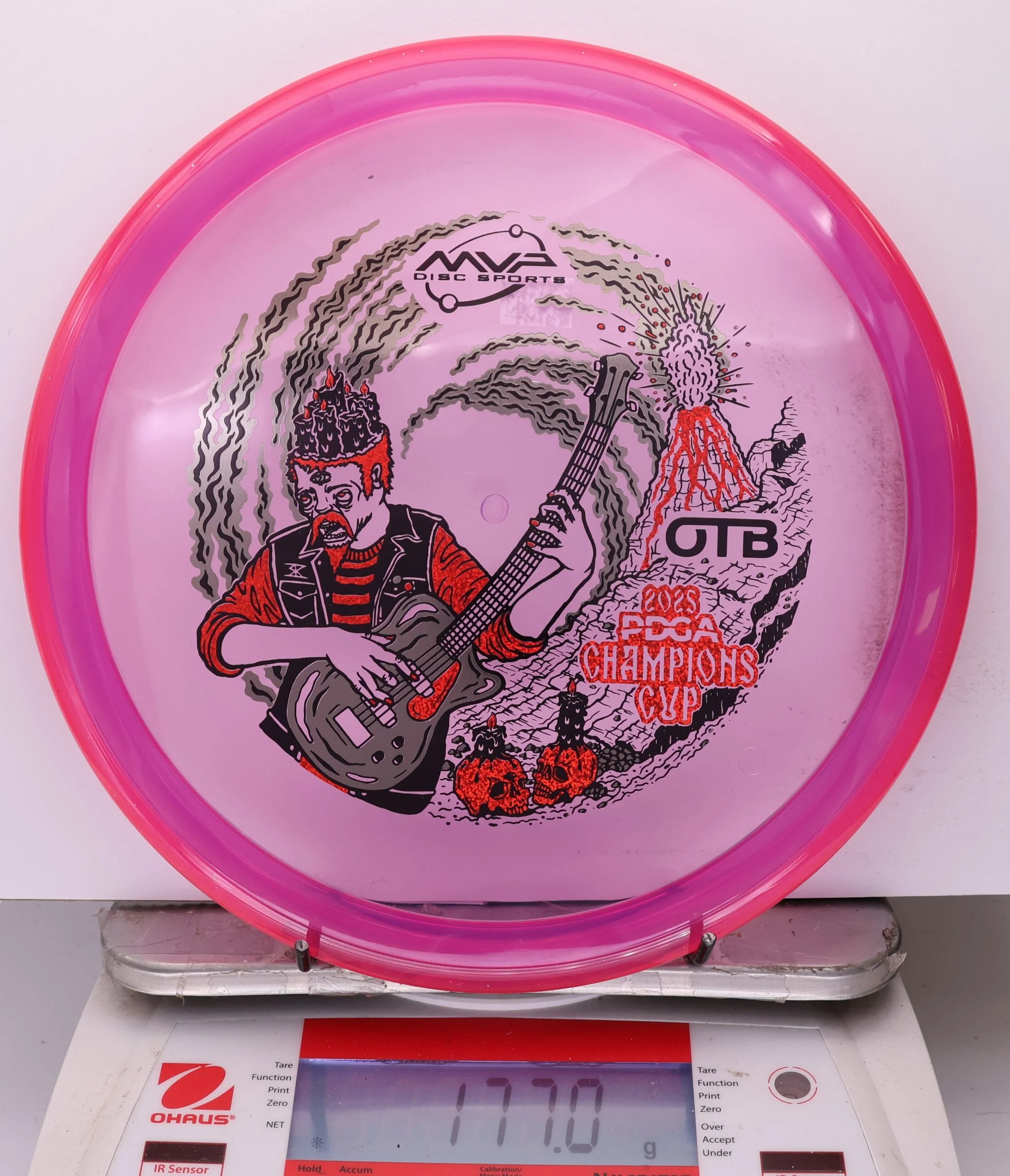 1038992 Prism Proton Soft Pyro, PDGA Champions Cup 2025 - #383 Red-Magenta, 177