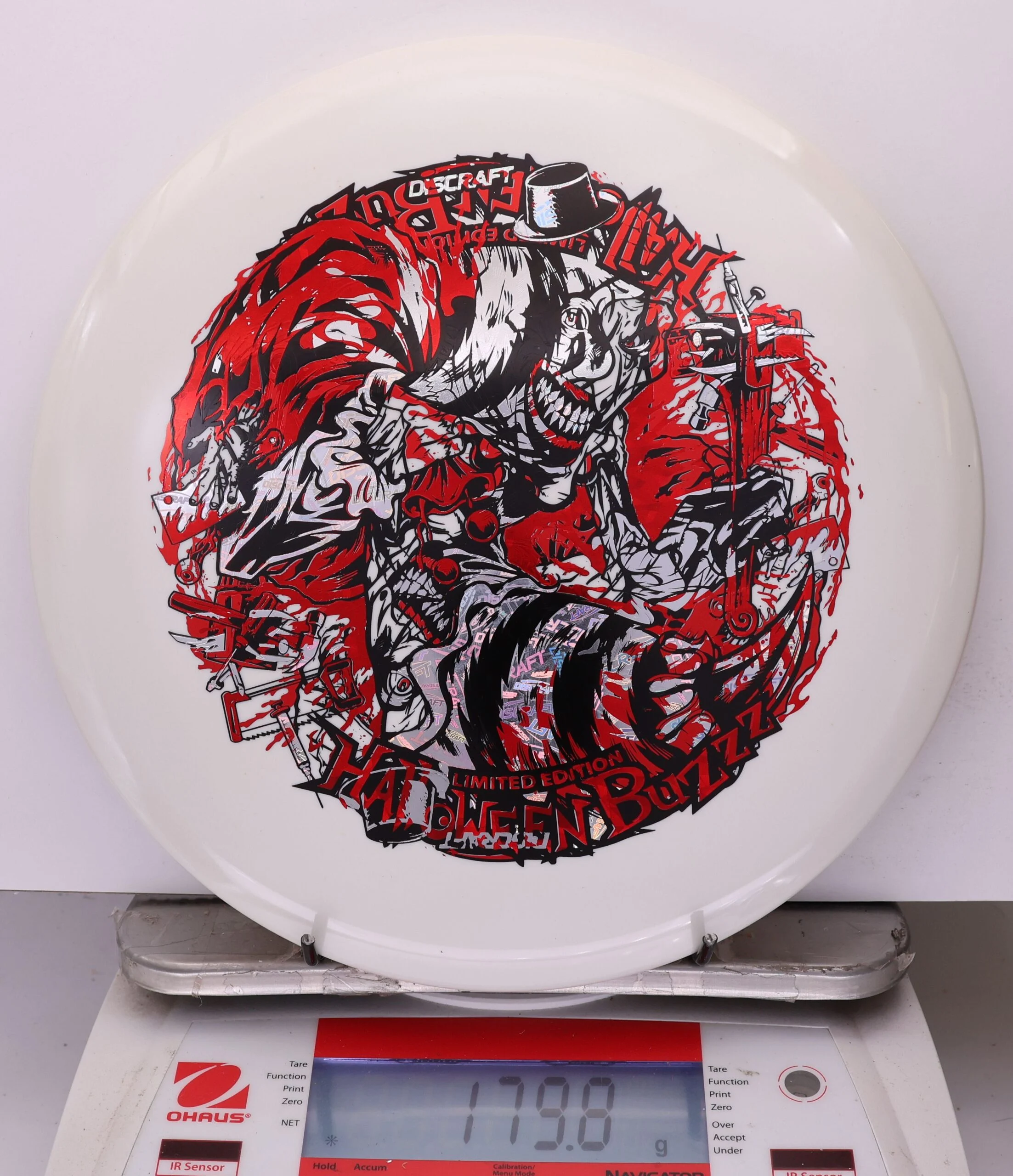 1040985 X-Out Glow ESP Buzzz, Tri-Foil - Halloween Edition 2025 - #420 White, 180