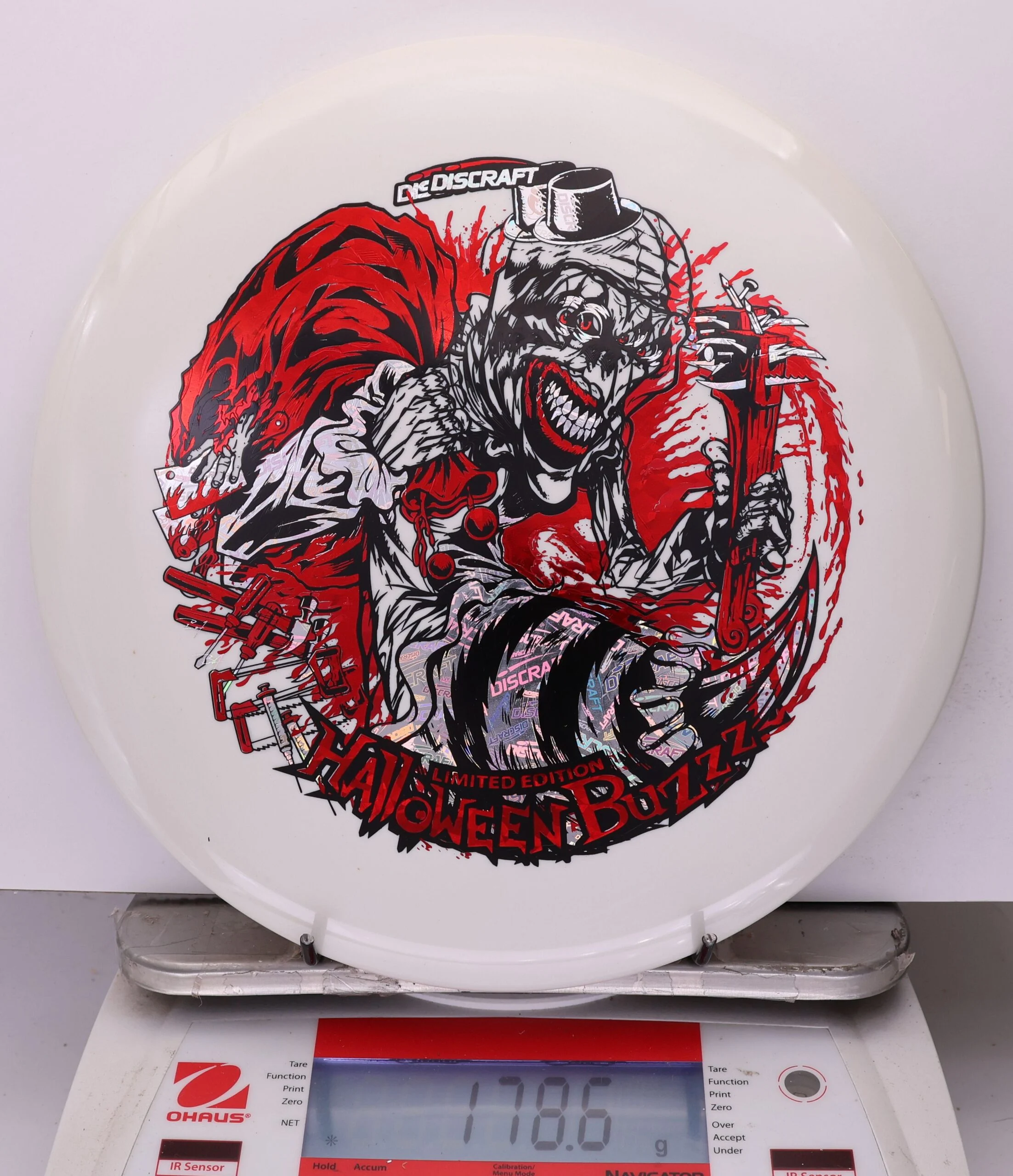 1041012 X-Out Glow ESP Buzzz, Tri-Foil - Halloween Edition 2025 - #426 White, 179