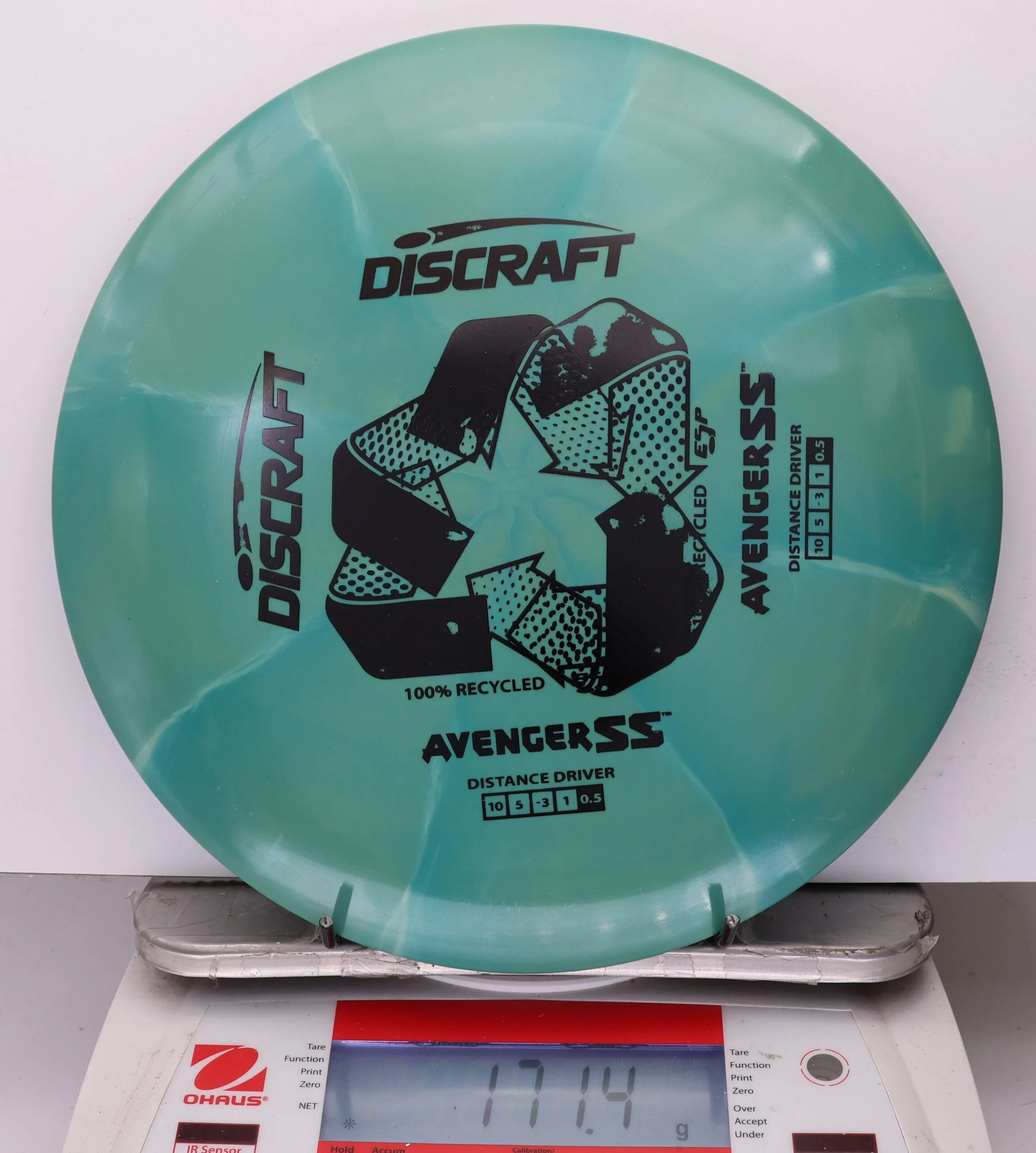 1042280 X-Out Recycled ESP Avenger SS - #420 GreenTeal, 171