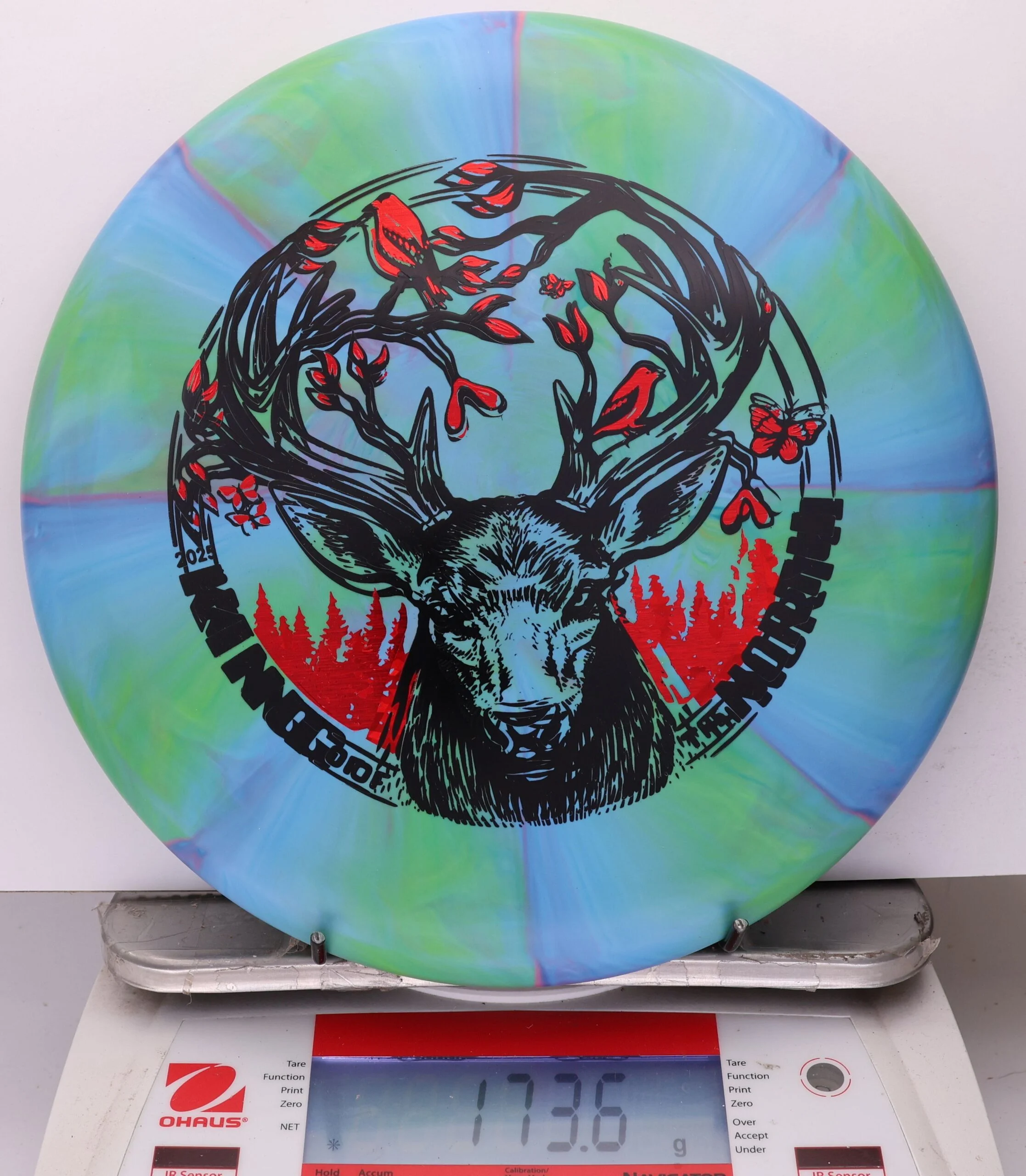 1043898 X-Out Crazy Tuff Swirl Kratos, Paul McBeth - #417 GreenBlue, 174