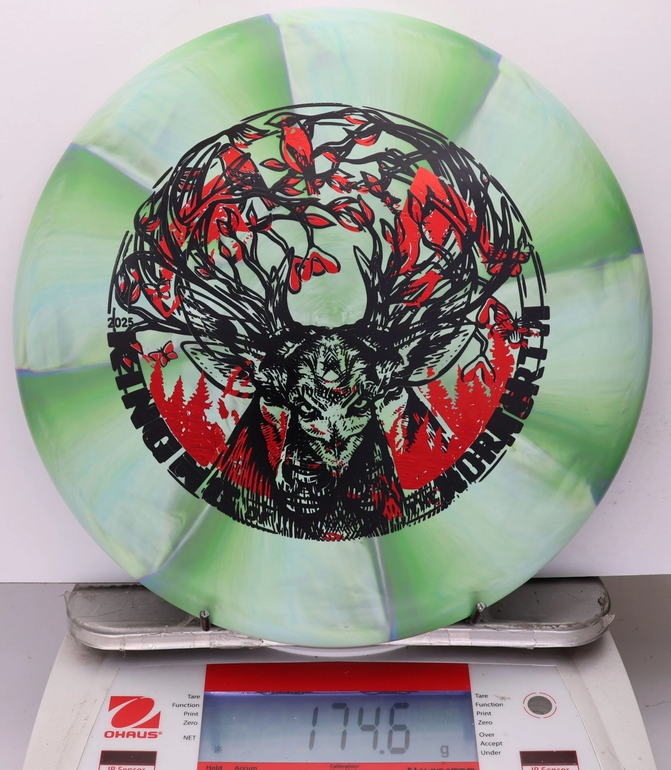 1043900 X-Out Crazy Tuff Swirl Kratos, Paul McBeth - #419 Green, 175