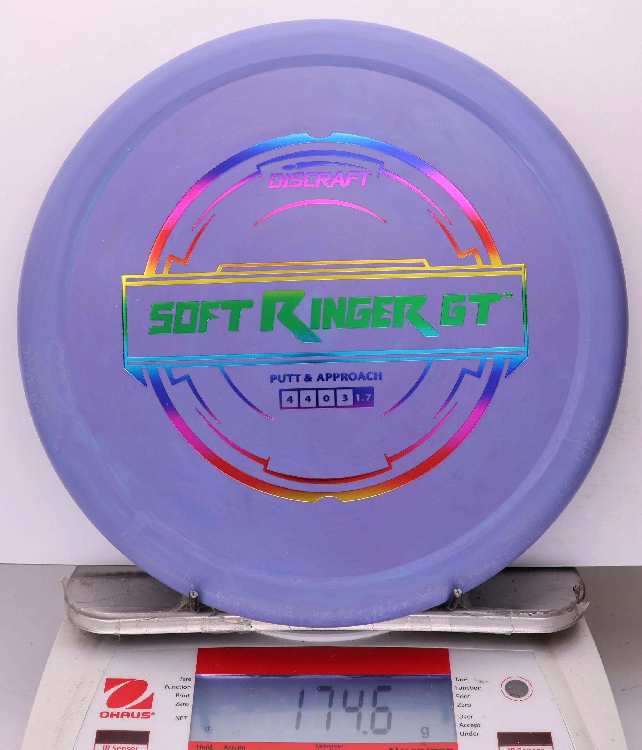 1044138 X-Out Putter Line Soft Ringer GT - #418 Purple, 175