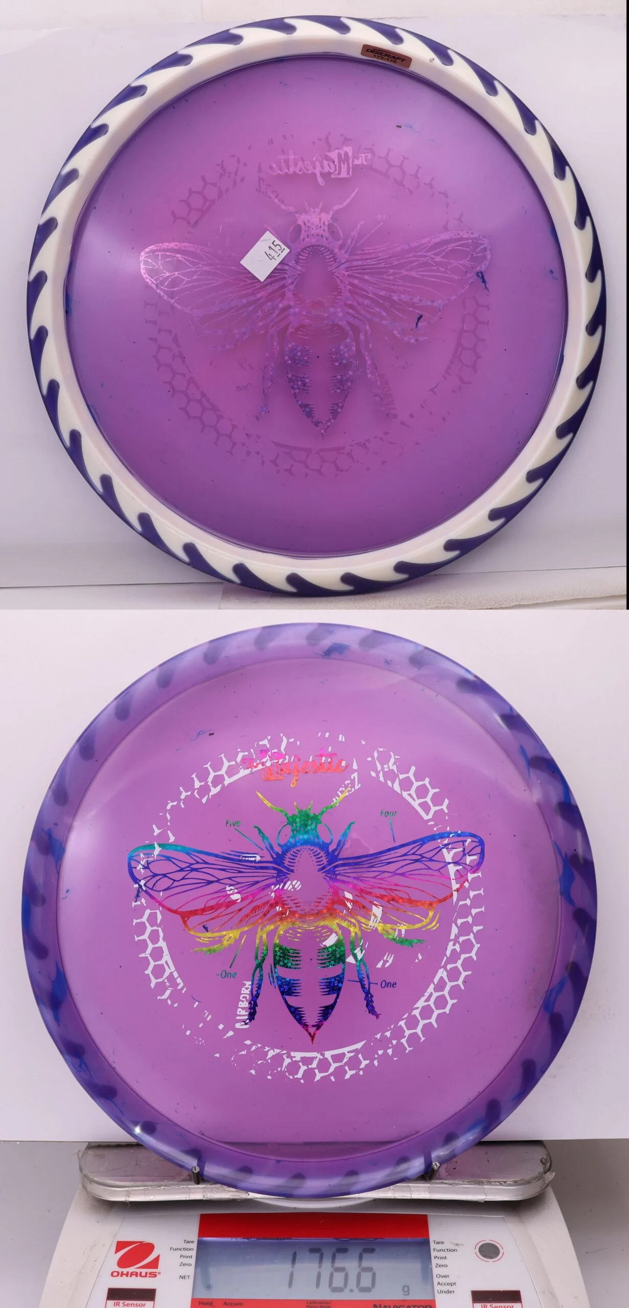 1044237 X-Out Fuzed Line Buzzz - Buzzzsaw - #415 Purple-White, 177