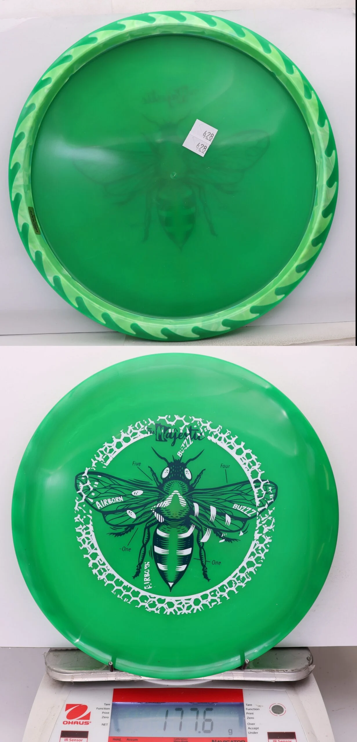 1044290 X-Out Fuzed Line Buzzz - Buzzzsaw - #428 Green-LtGreen, 178