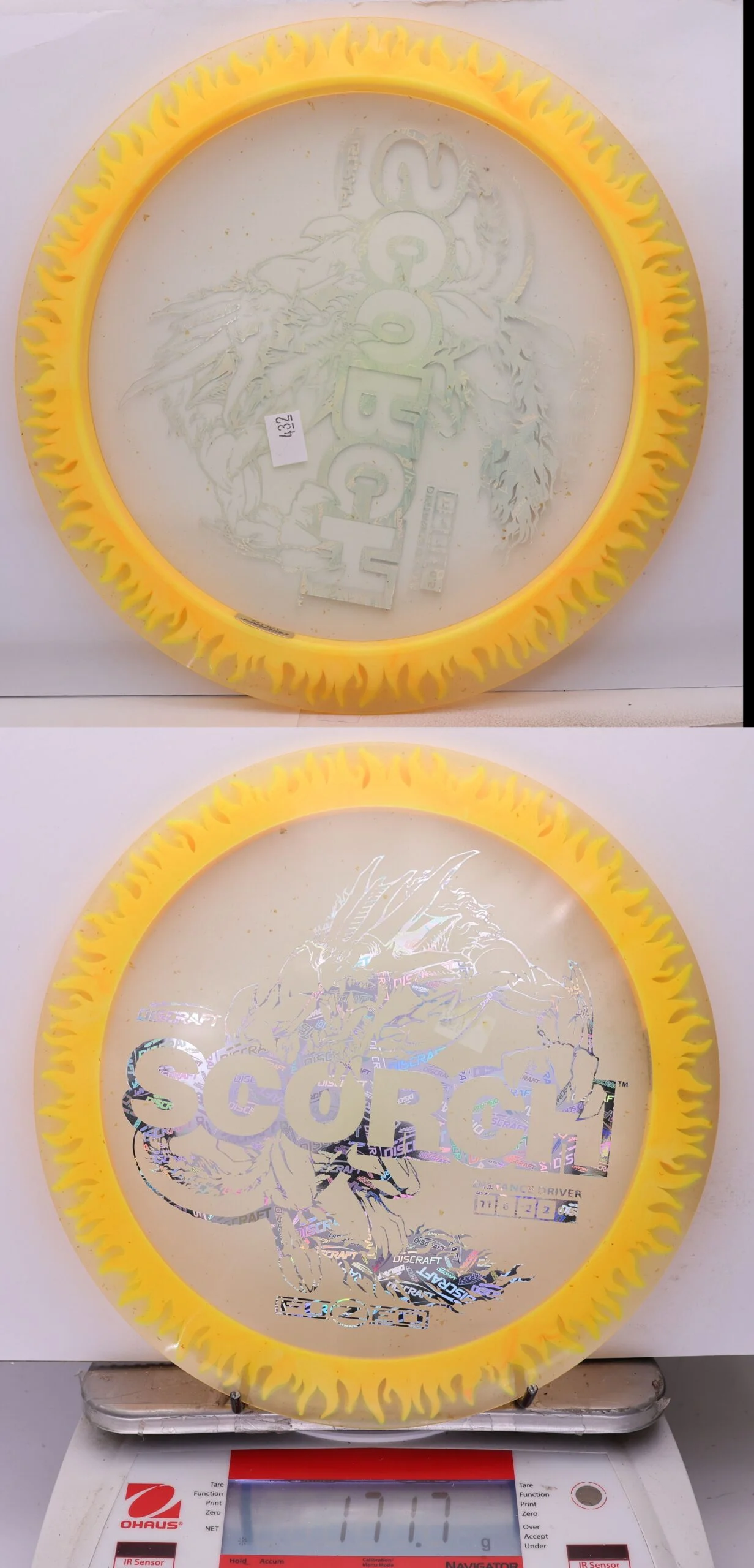 1044498 X-Out FuZed Line Scorch - Flames - #432 Clear-LtOrange, 172