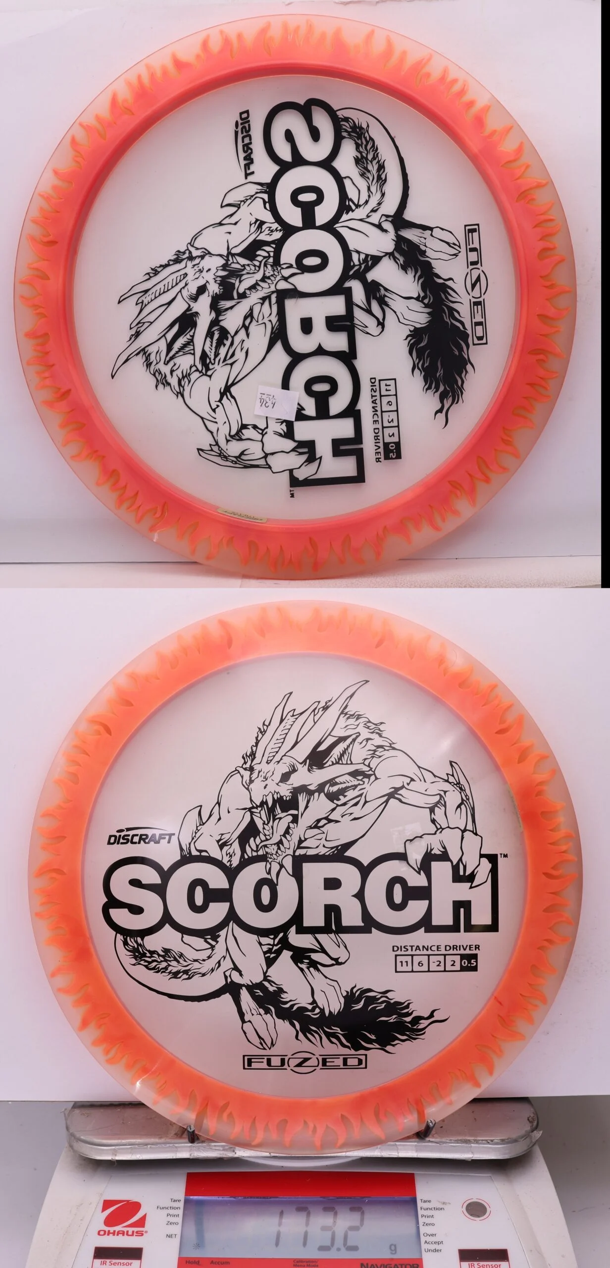 1044500 X-Out FuZed Line Scorch - Flames - #434 Clear-Pinkish, 173