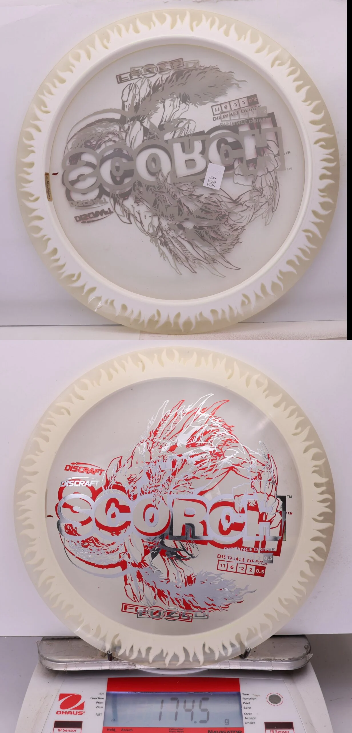1044524 X-Out FuZed Line Scorch - Flames - #436 Clear-White, 175