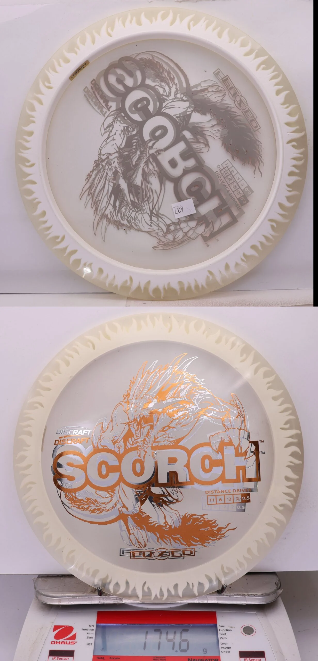 1044525 X-Out FuZed Line Scorch - Flames - #437 Clear-White, 175