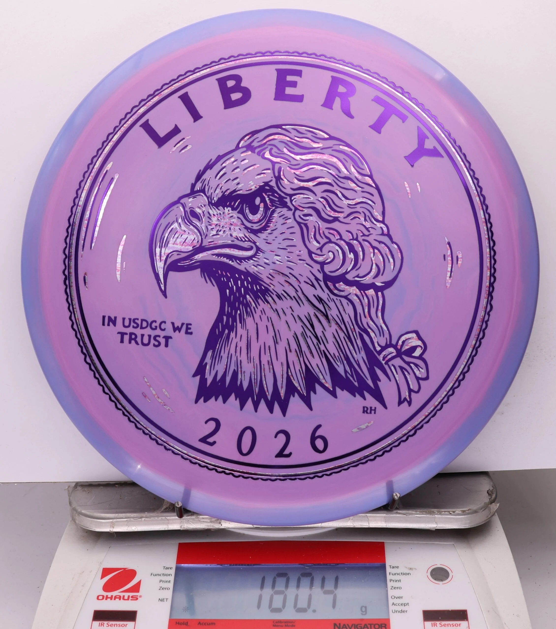 1050596 Swirly Star Rancho Roc, 2026 USDGC Coin Toss - Heads and Tails - #16 Heads-Purple, 180