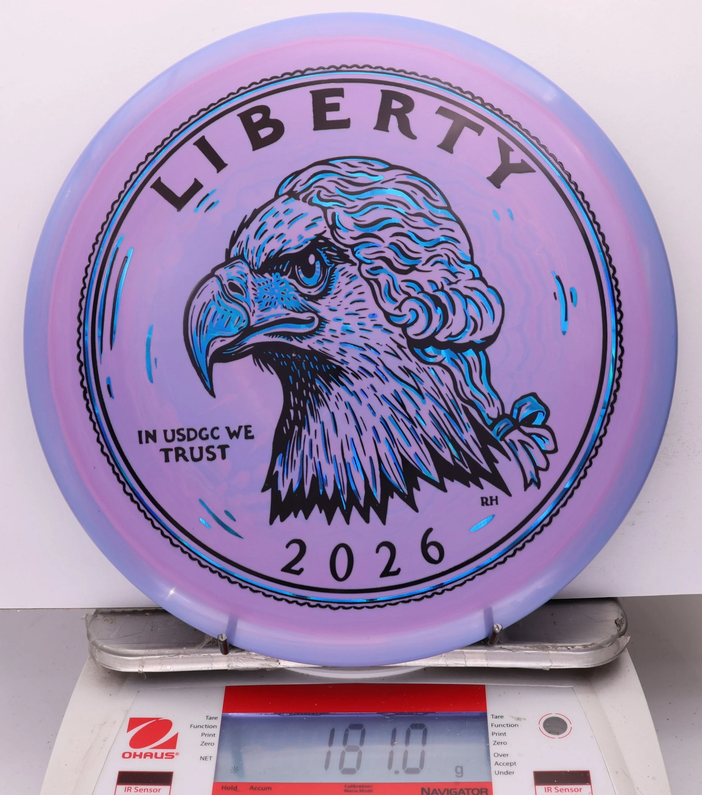 1050627 Swirly Star Rancho Roc, 2026 USDGC Coin Toss - Heads and Tails - #18 Heads-PurpPink, 181