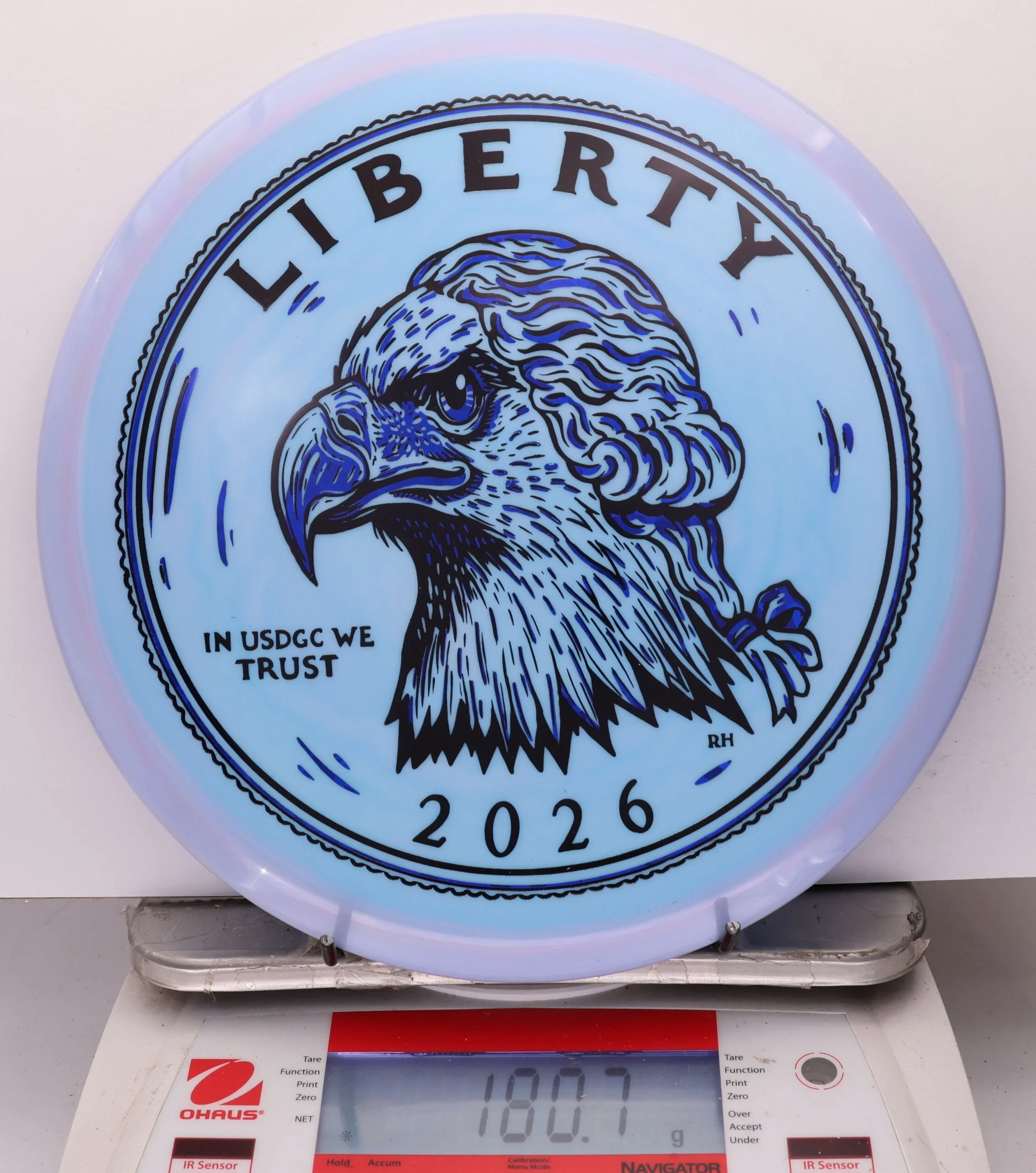 1050629 Swirly Star Rancho Roc, 2026 USDGC Coin Toss - Heads and Tails - #20 Heads-LtPurpBlue, 181